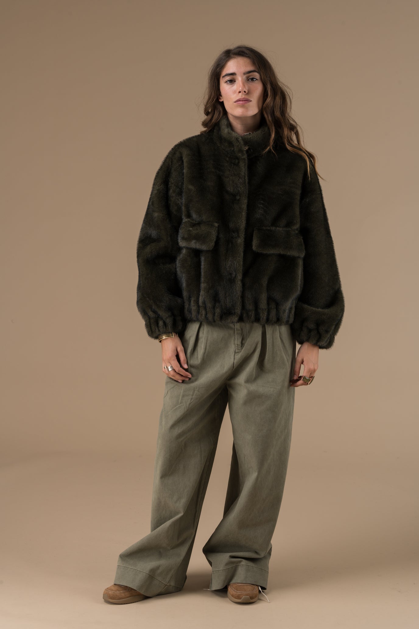 Manteau Milana coupe droite et ample