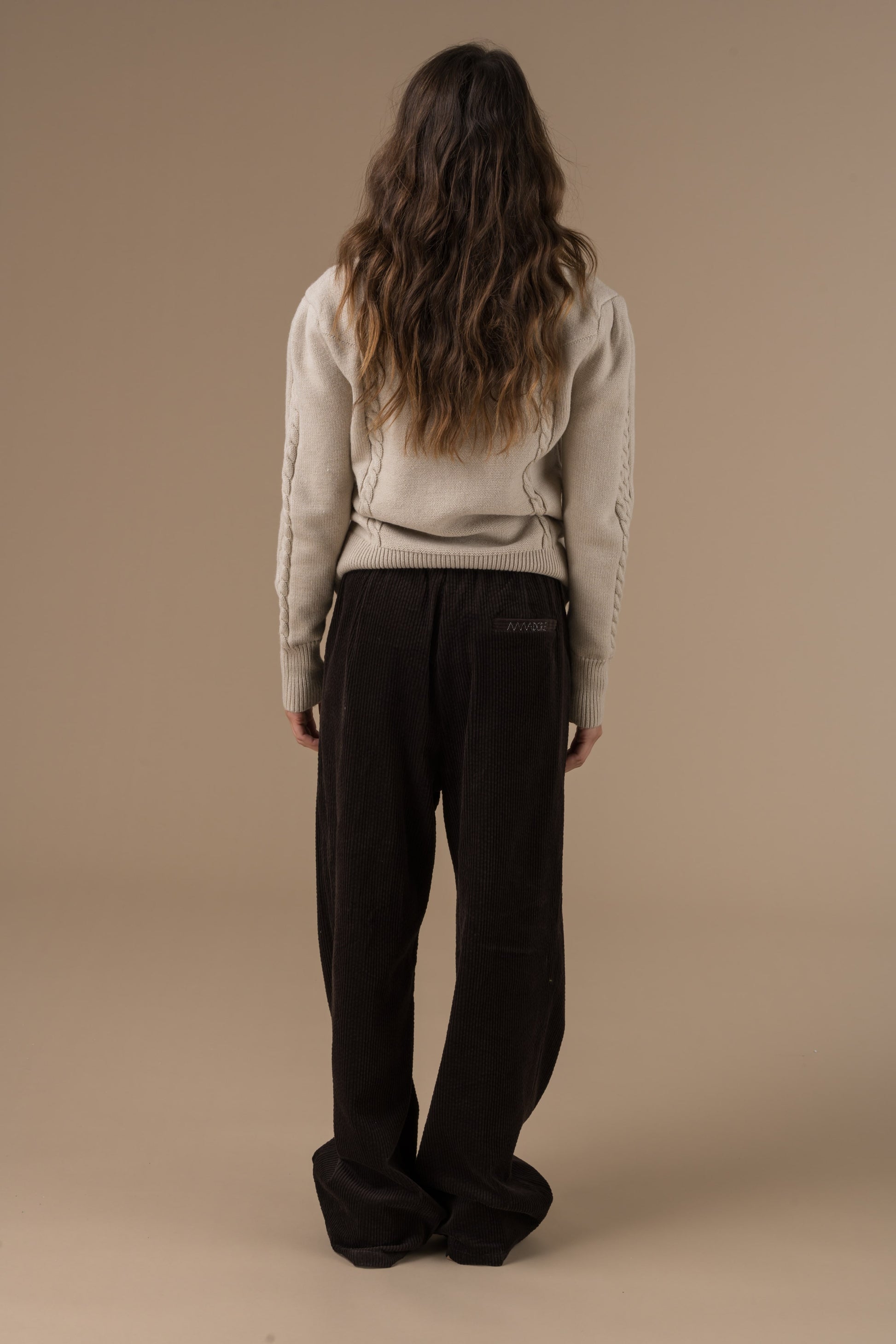 Pantalon Cleo velours côtelé esprit tailleur