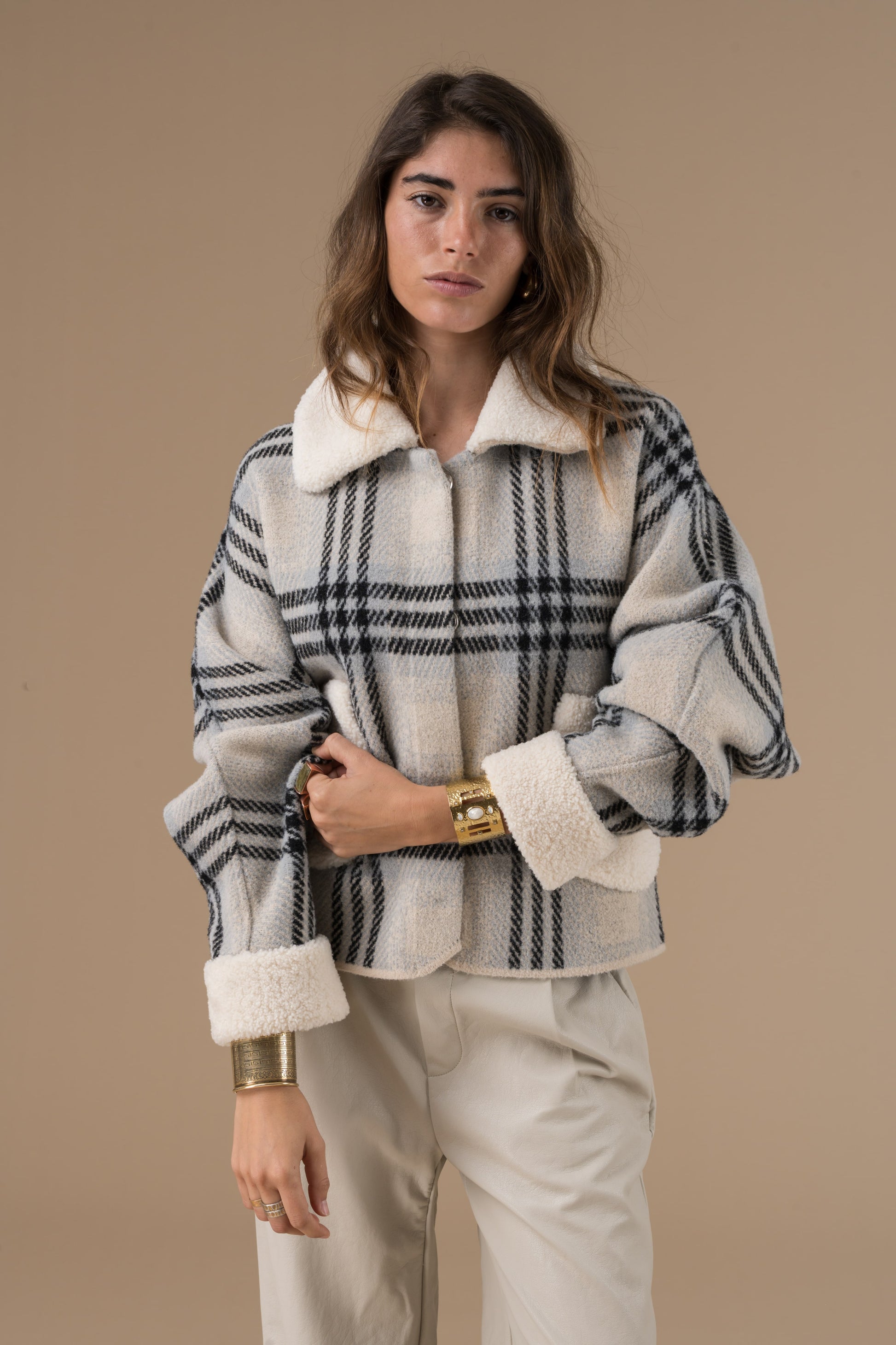 Gilet Chelsea en fausse fourrure