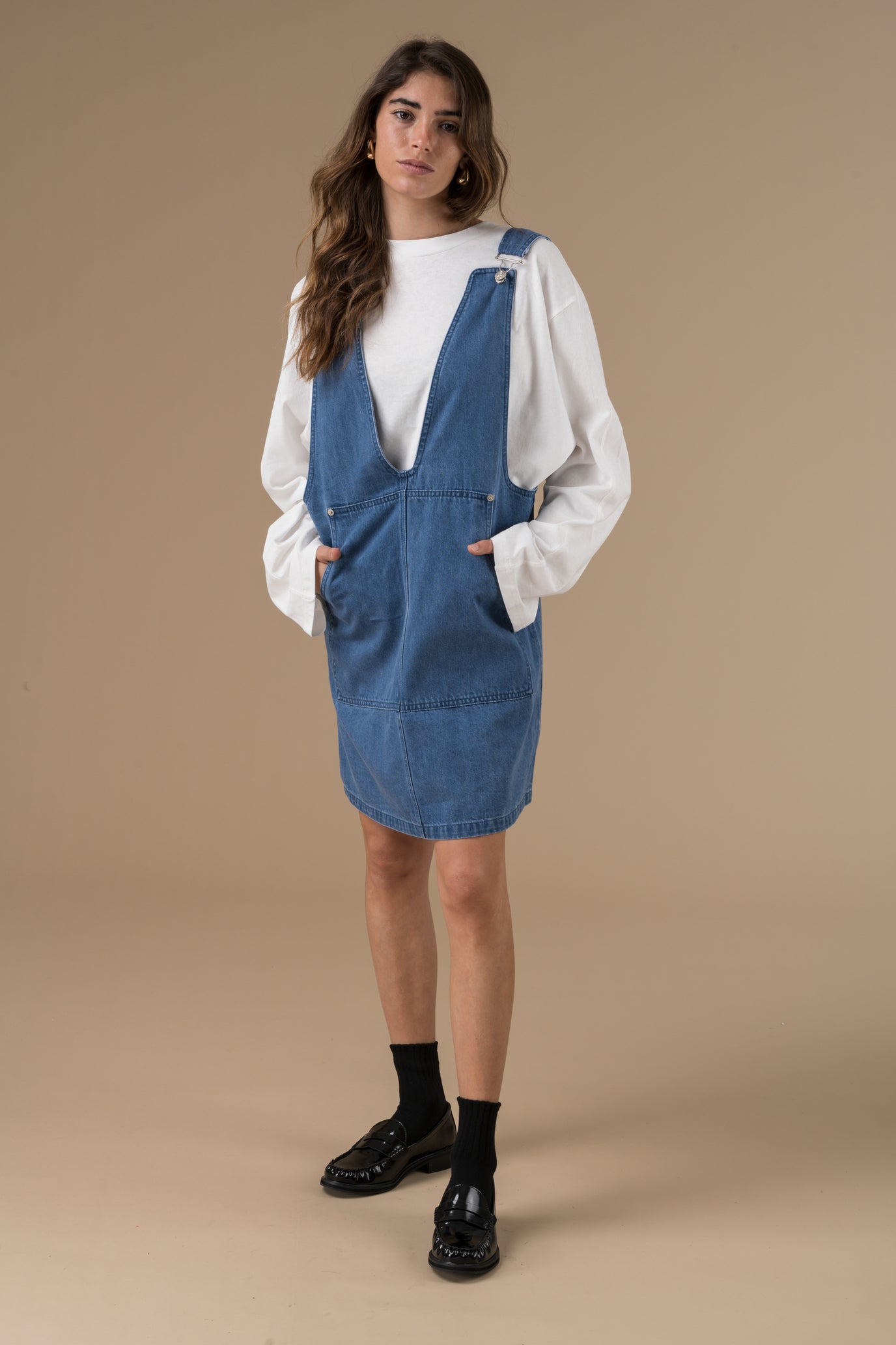 Robe salopette Paulina en coton