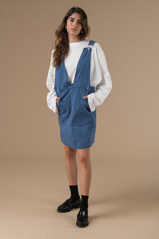 Robe salopette Paulina en coton