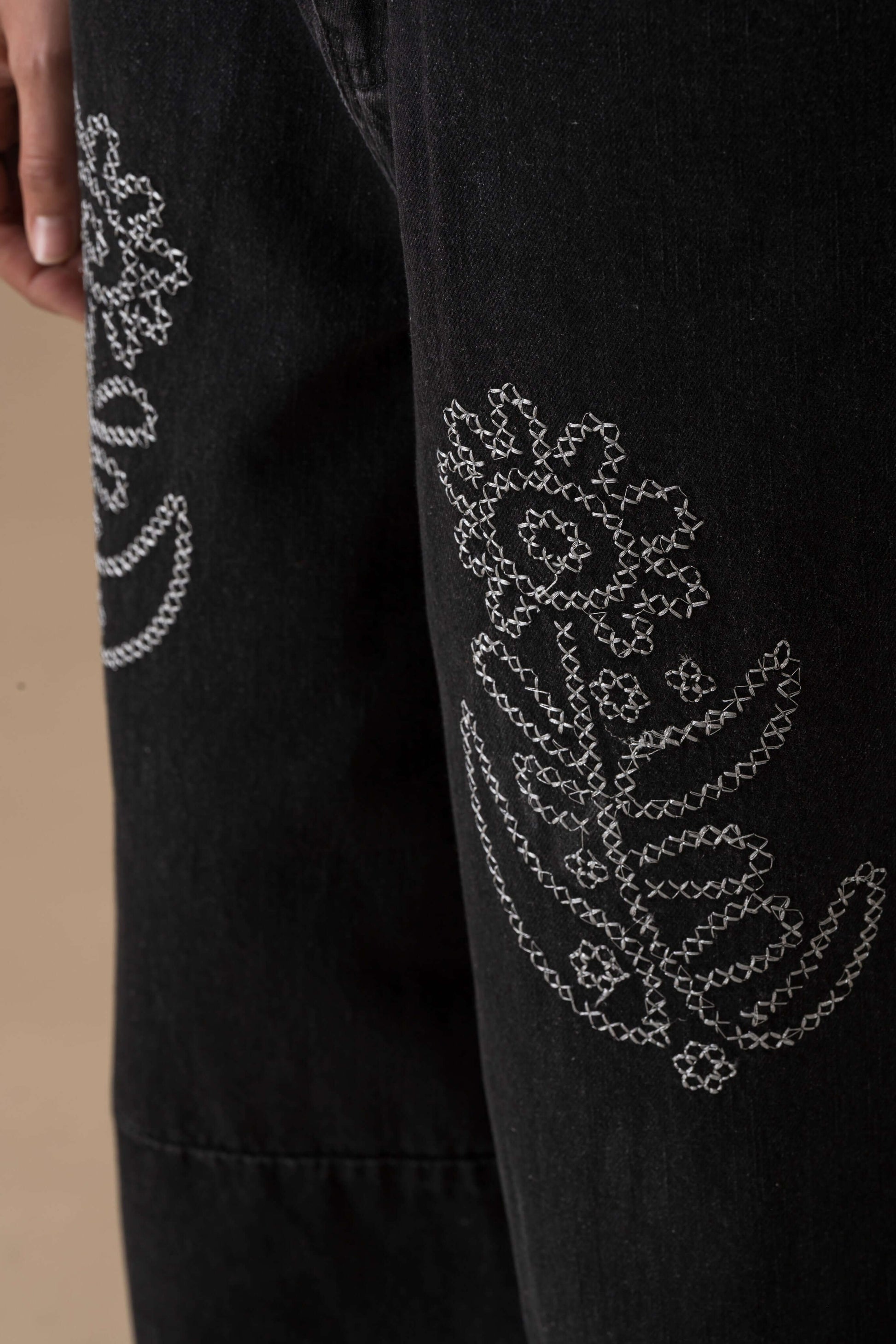 Pantalon Timothe fluide taille haute noir