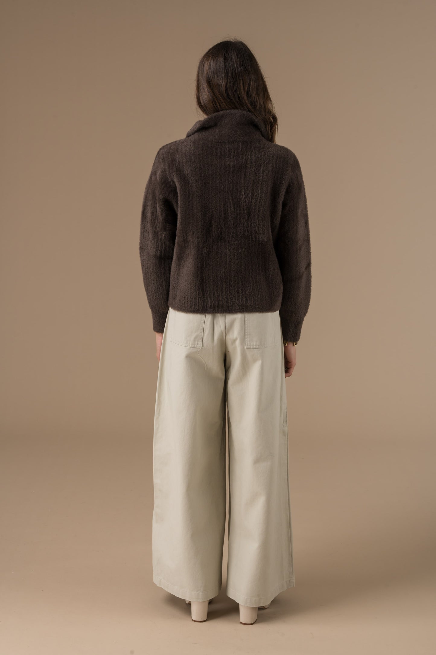 Gilet Honorine manches longues en maille douce