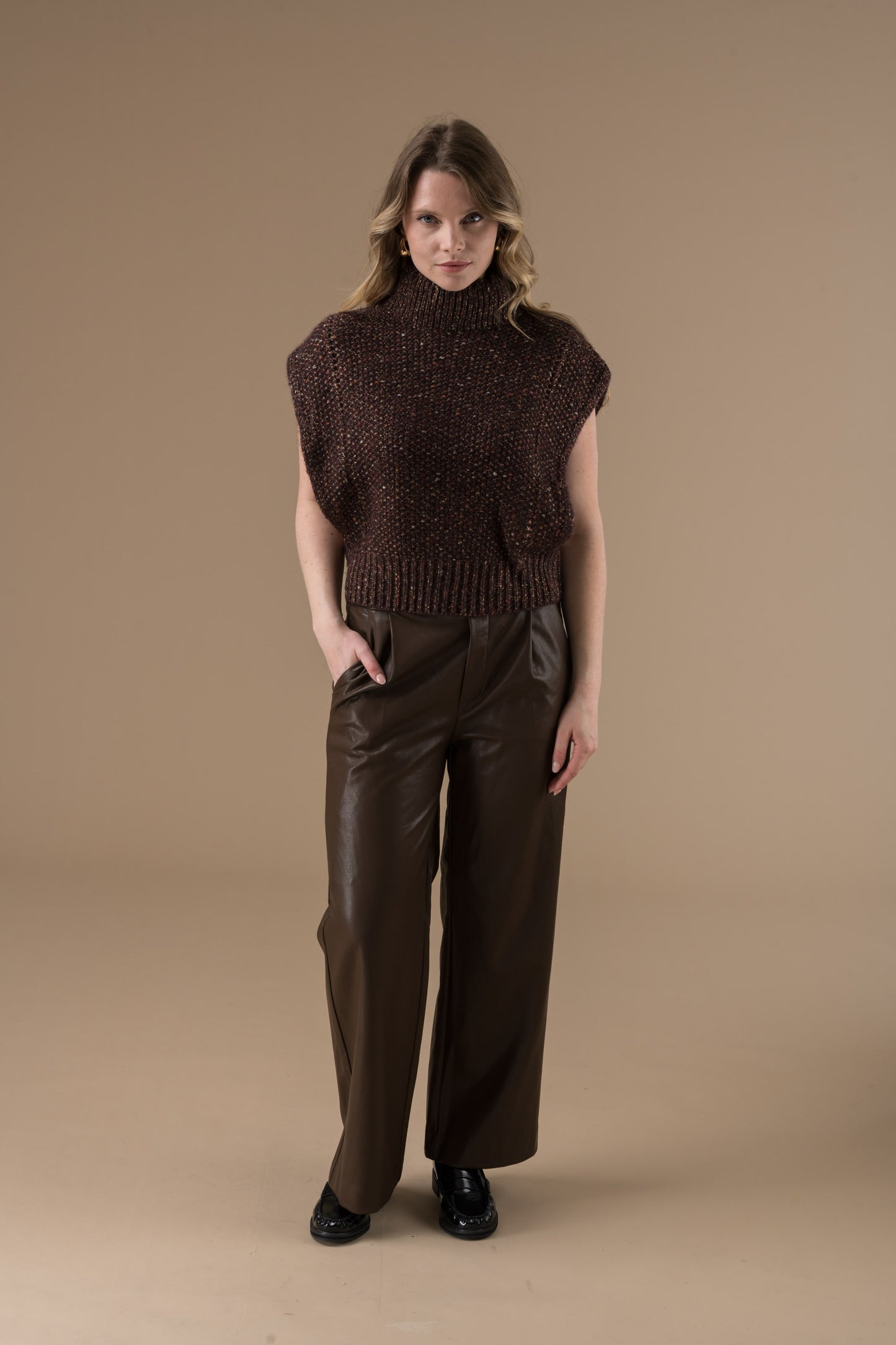 Pull Sonia à maille texturée au charme rétro