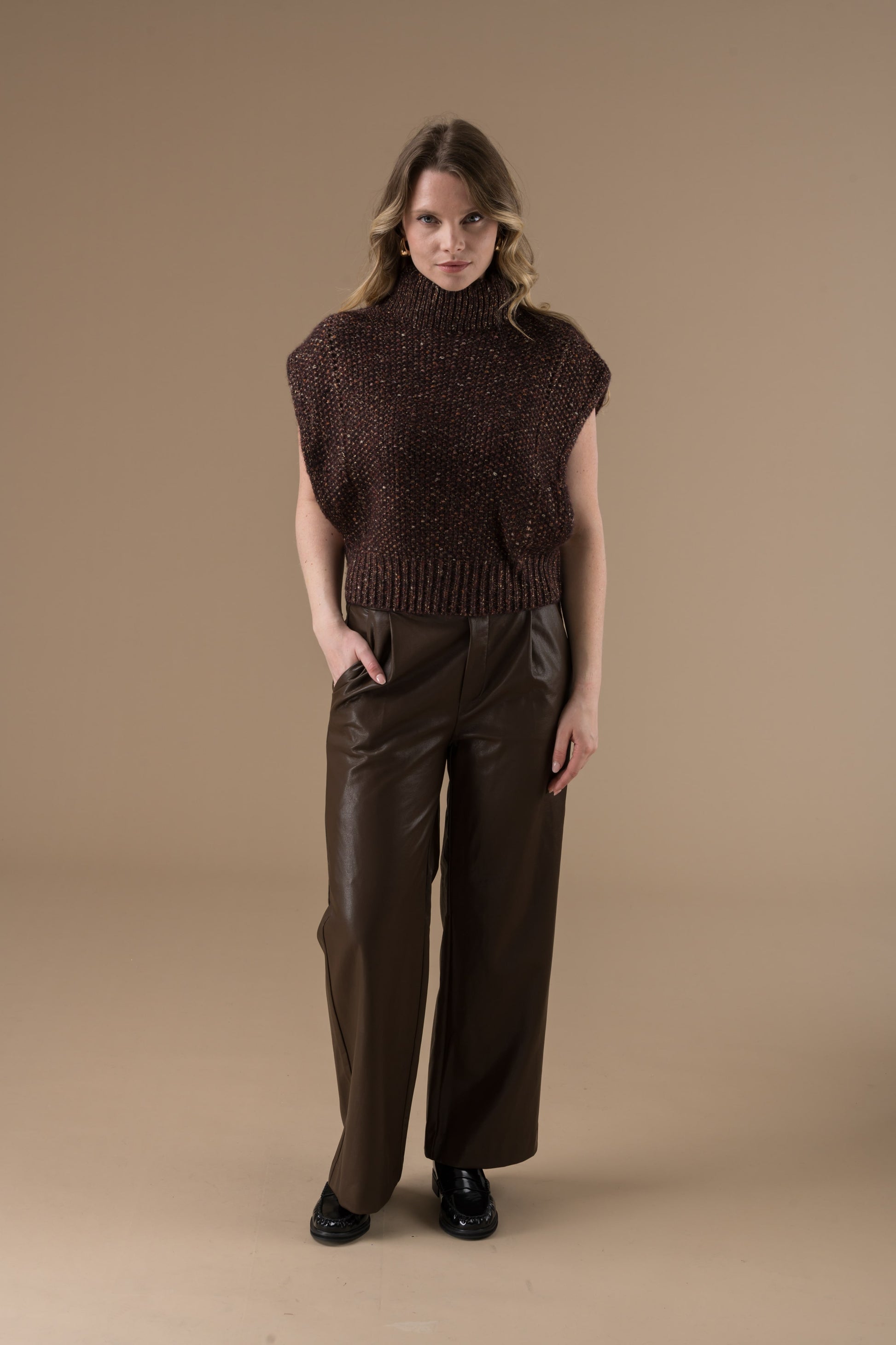 Pull Sonia à maille texturée au charme rétro