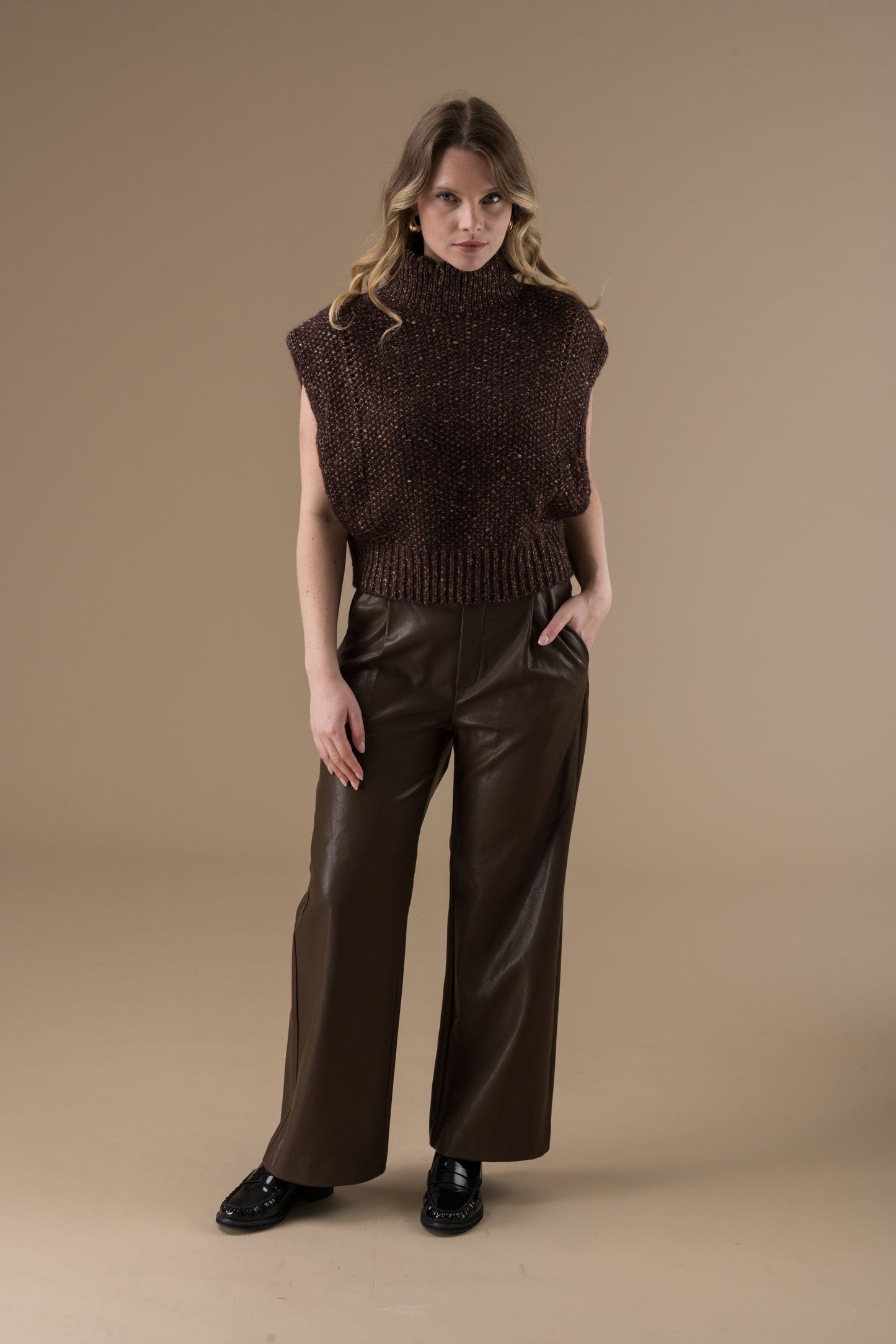 Pull Sonia à maille texturée au charme rétro