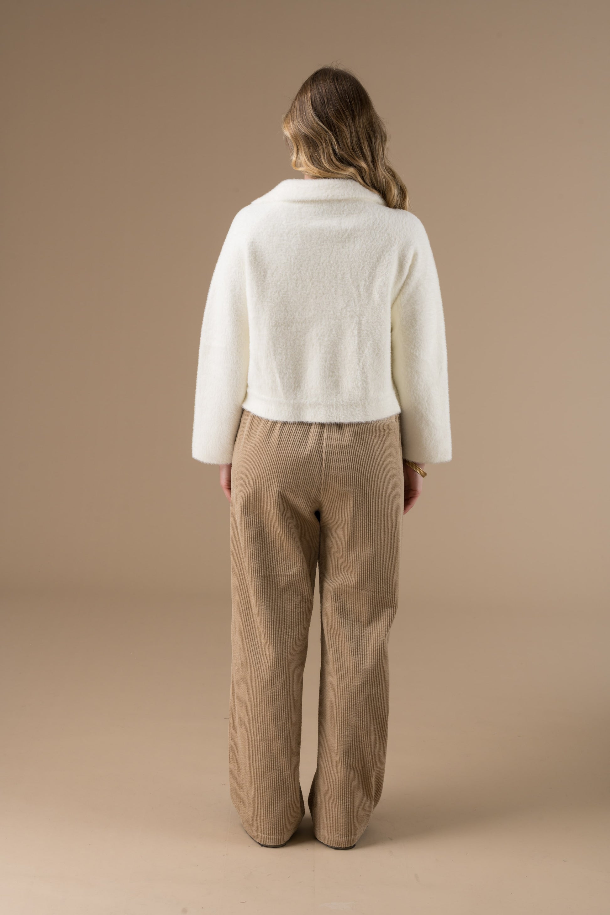Pantalon Cleo velours côtelé esprit tailleur