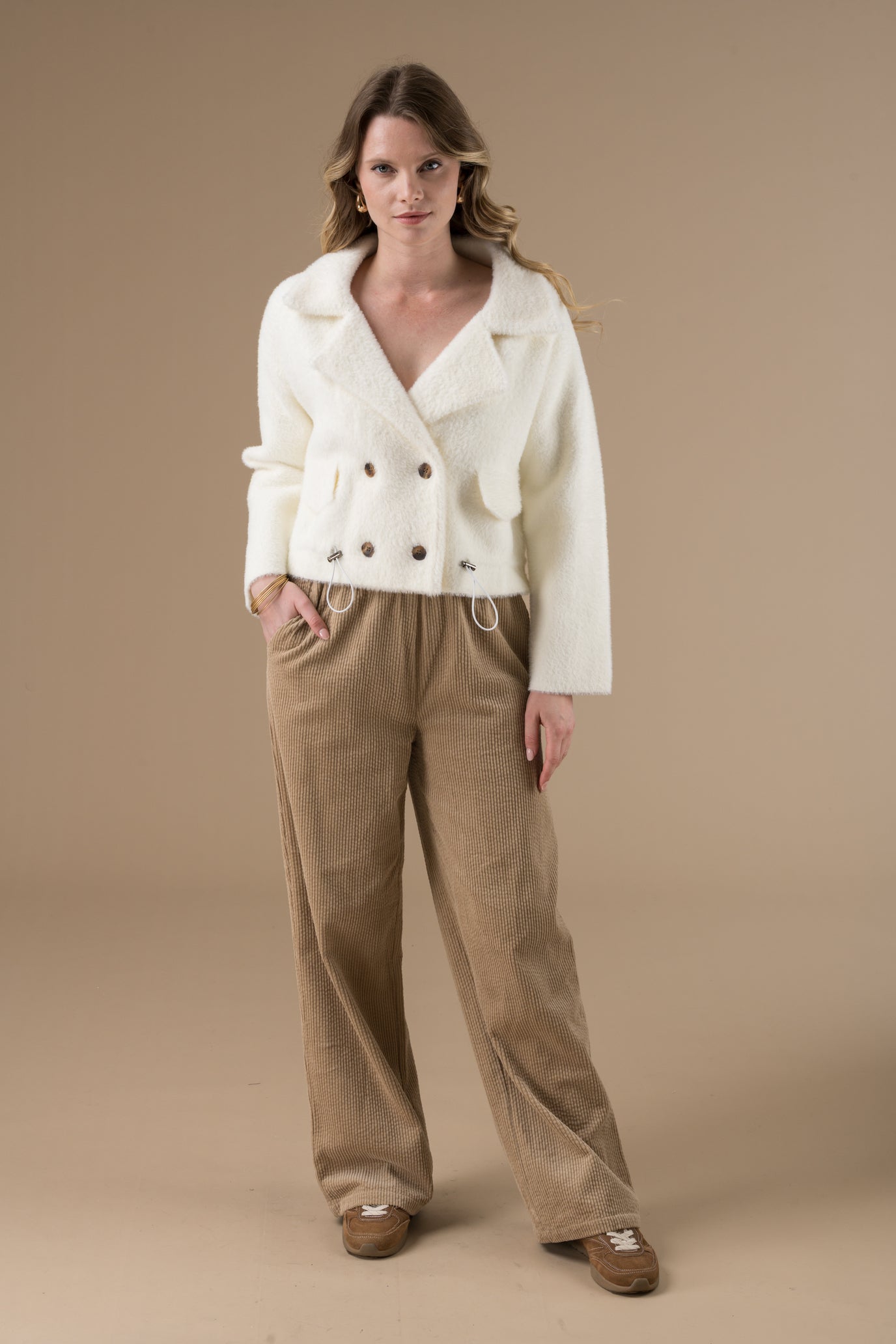 Veste Felicie manches longues en maille douce