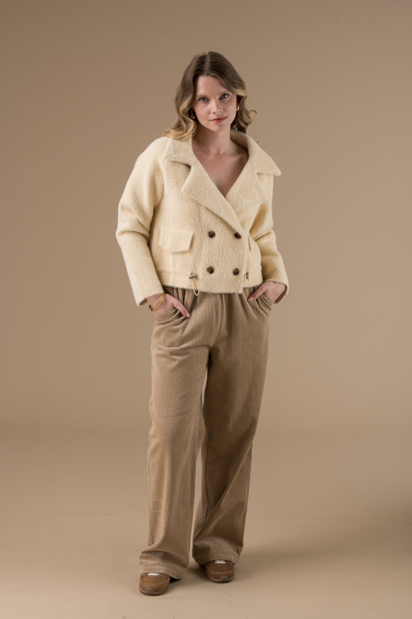 Veste Felicie manches longues en maille douce
