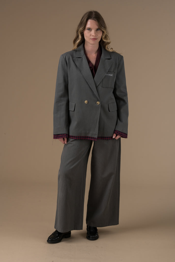 Veste Lena manches longues ourlée de sa doublure – Adore Paris