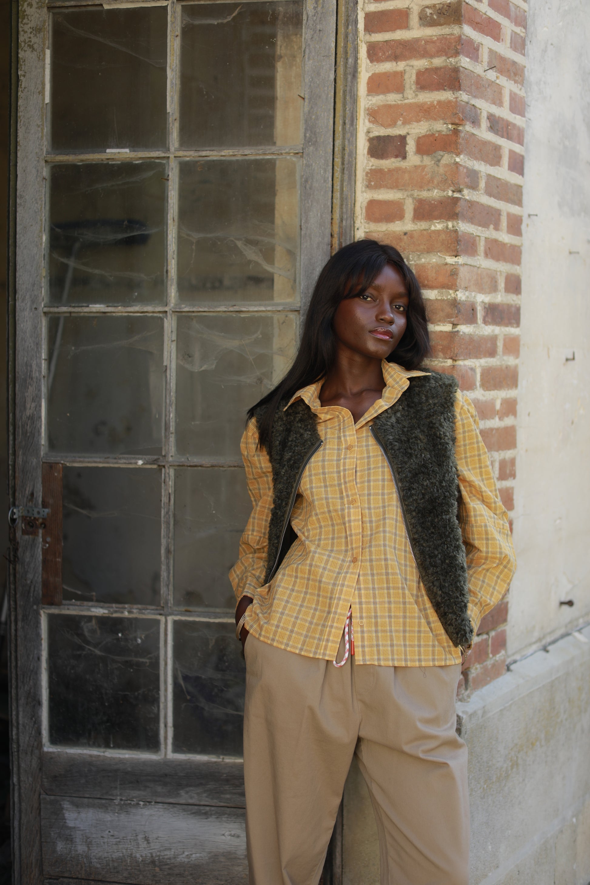 Gilet Ludmila fourrure façon shearling