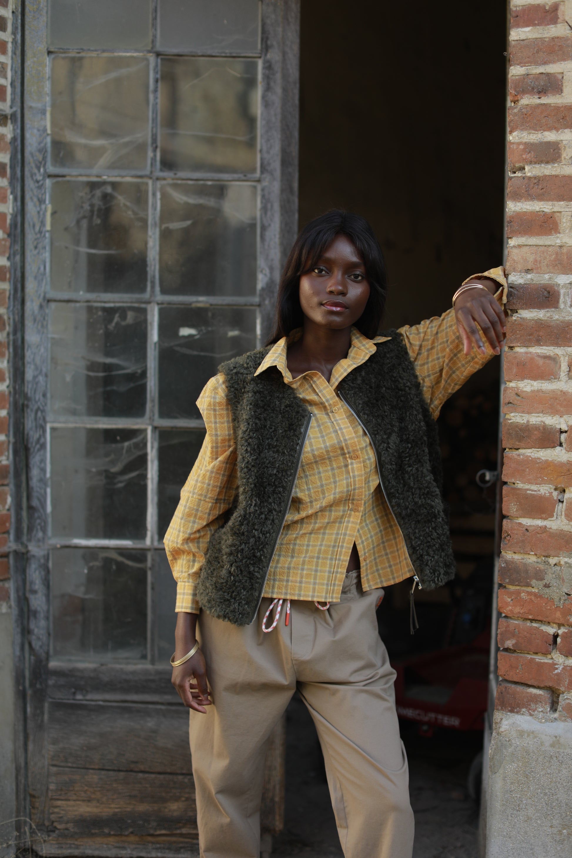 Gilet Ludmila fourrure façon shearling
