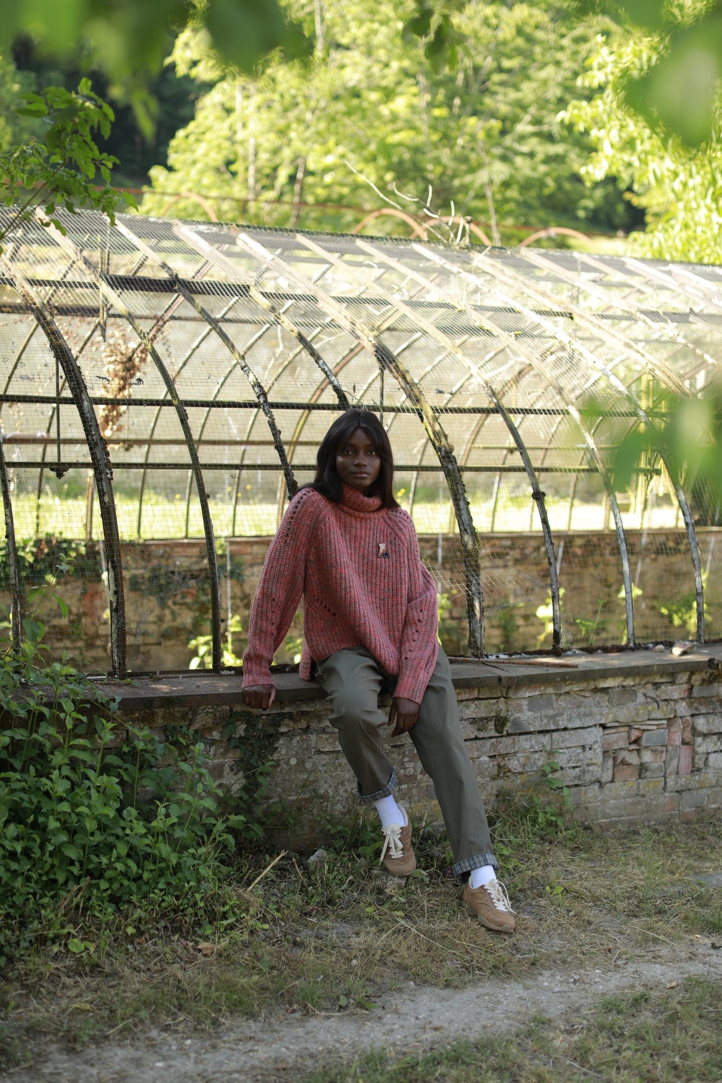 Pantalon Zephir casual taille haute