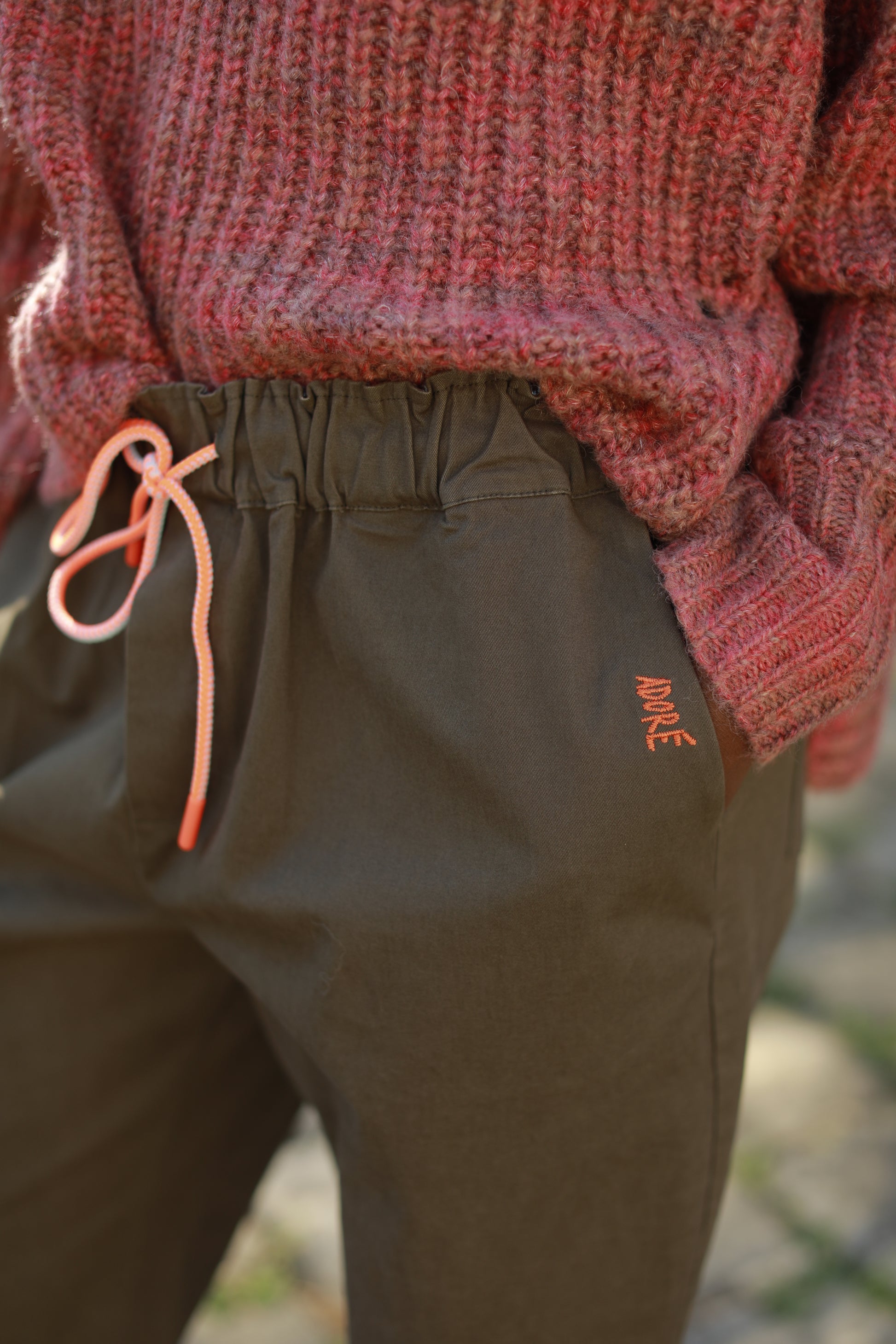 Pantalon Zephir casual taille haute