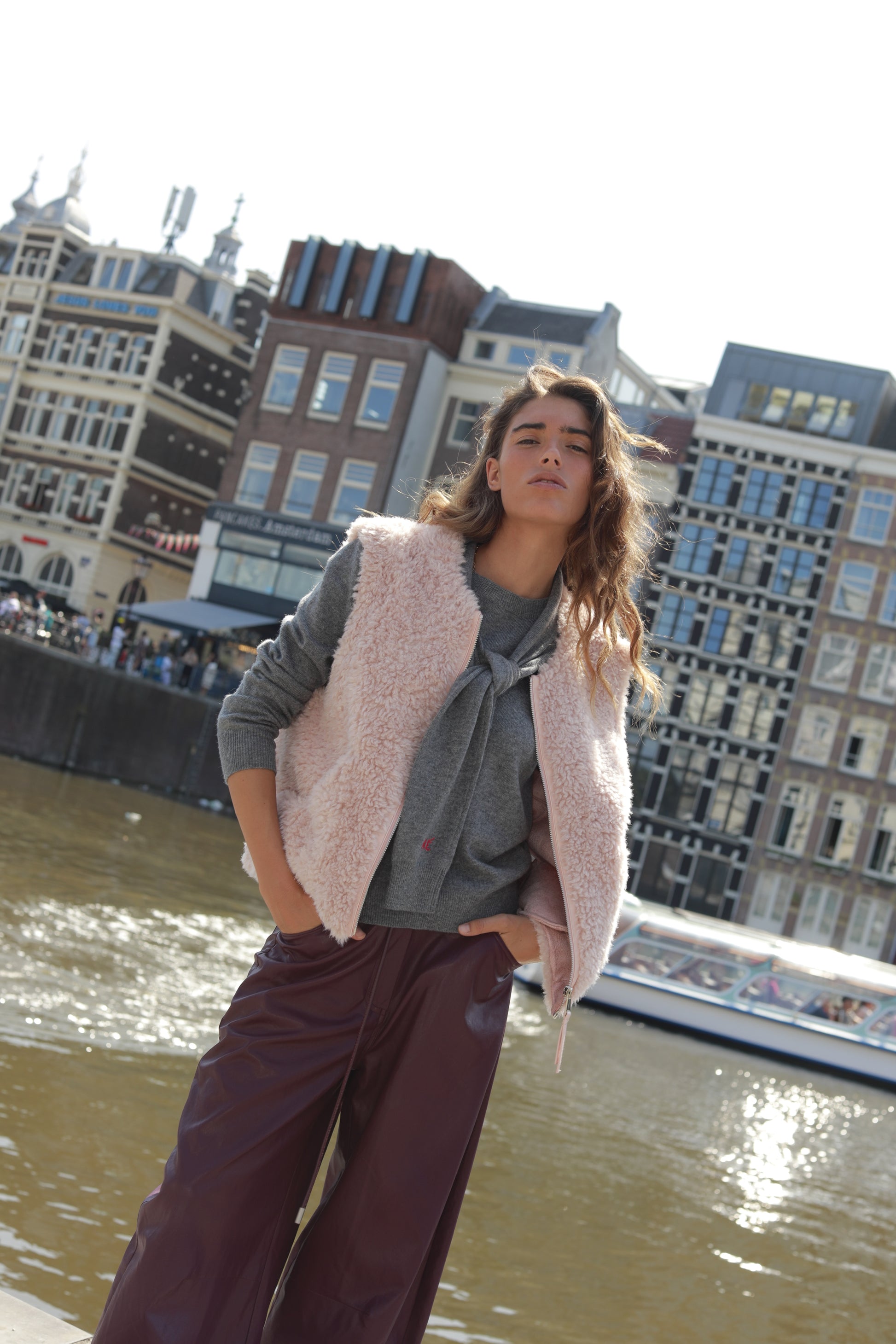 Gilet Ludmila fourrure façon shearling