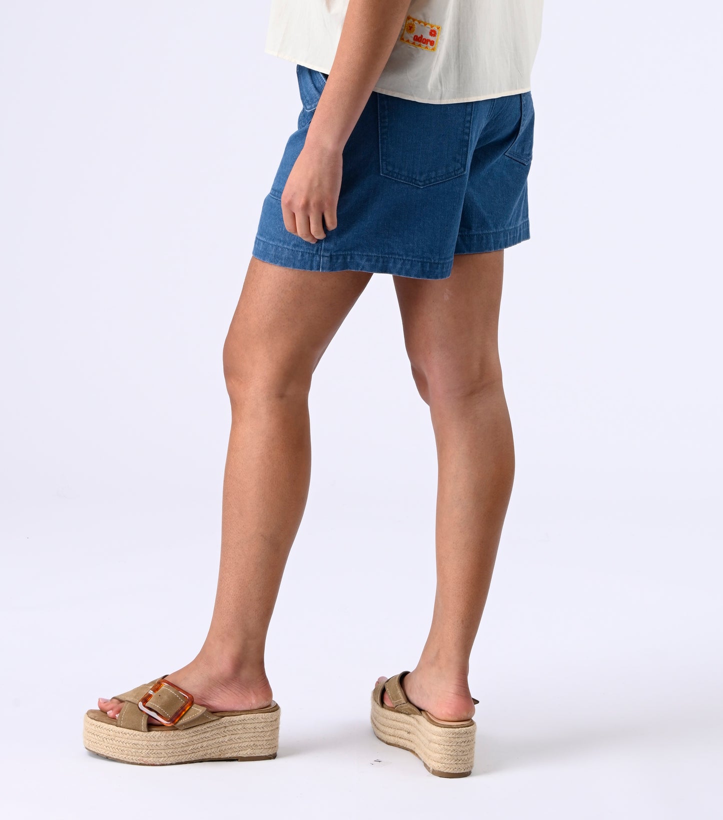 Short en coton Georgia denim