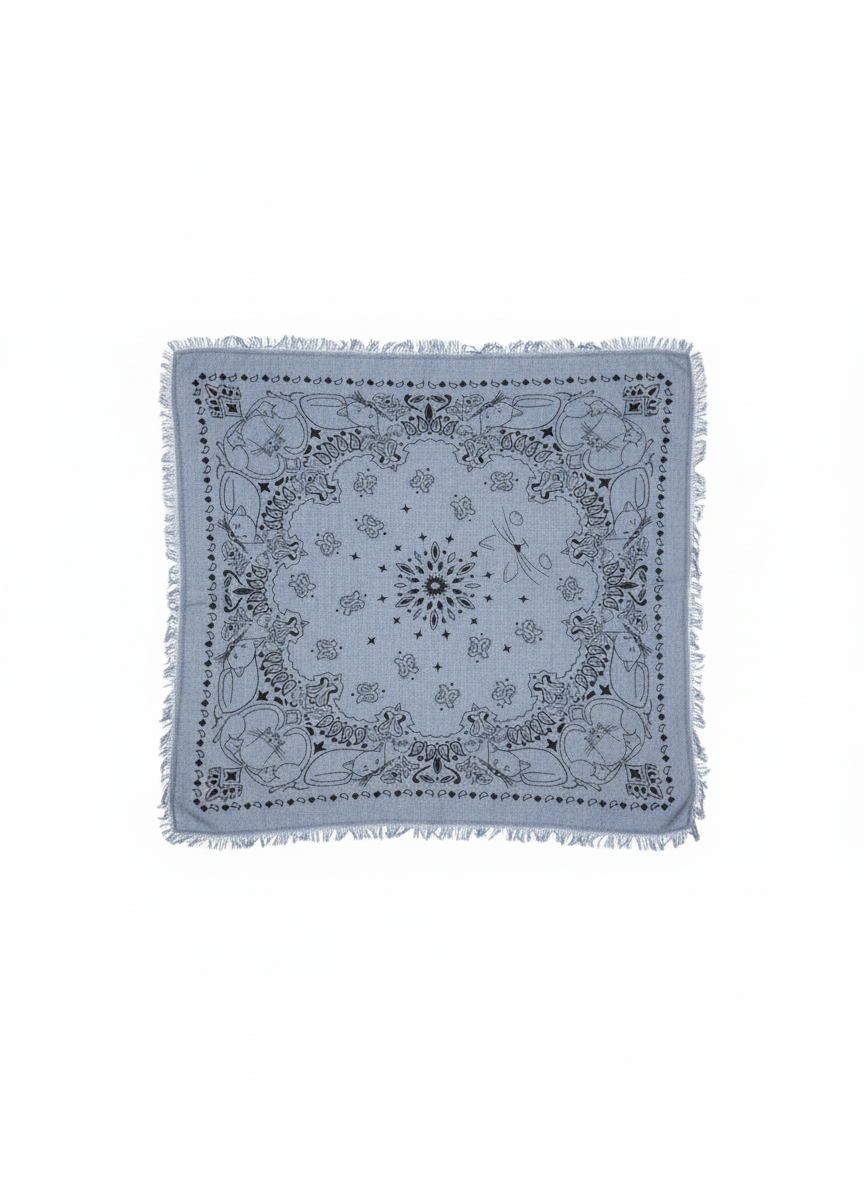 Foulard Bandana Leia Chat Azul