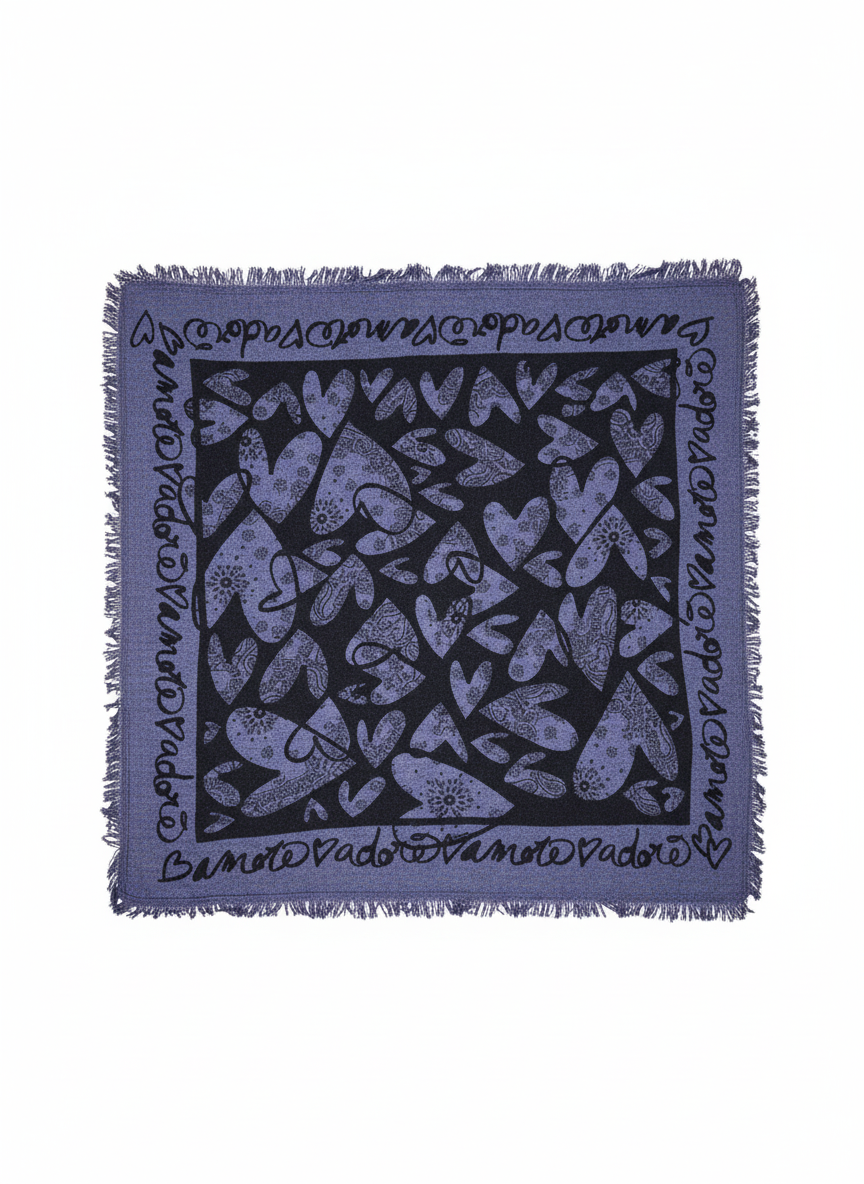 Foulard Bandana Leia Coeur Denim