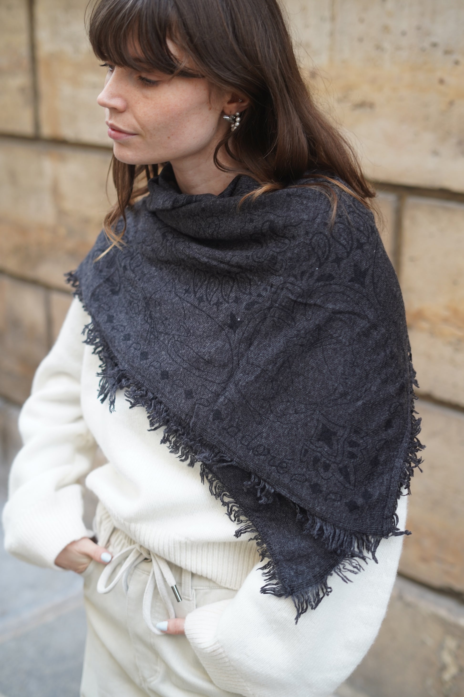 Foulard Bandana Leia Chat Carbone