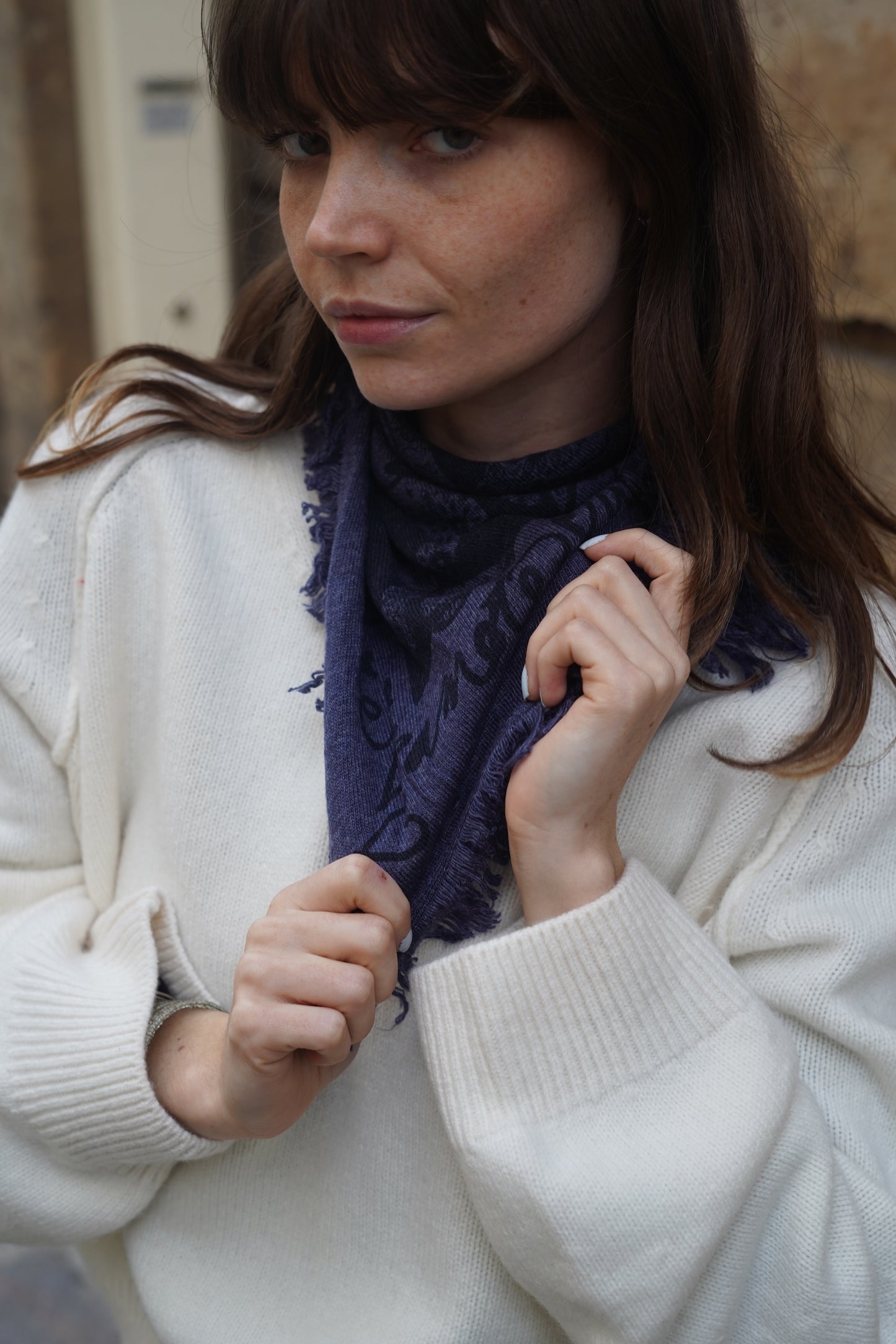 Foulard Bandana Leia Coeur Denim