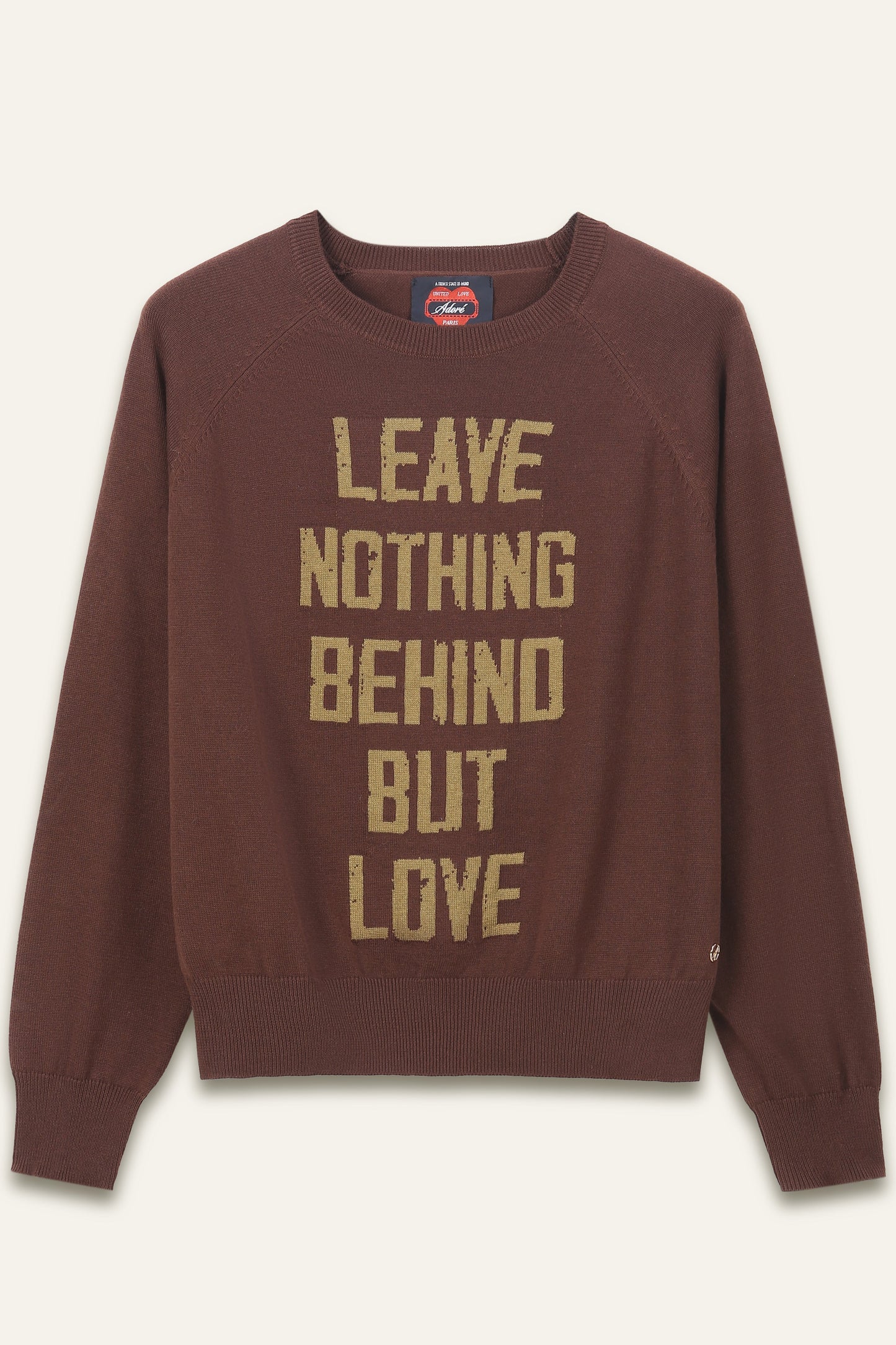 Sweat à message Loving - Chocolat