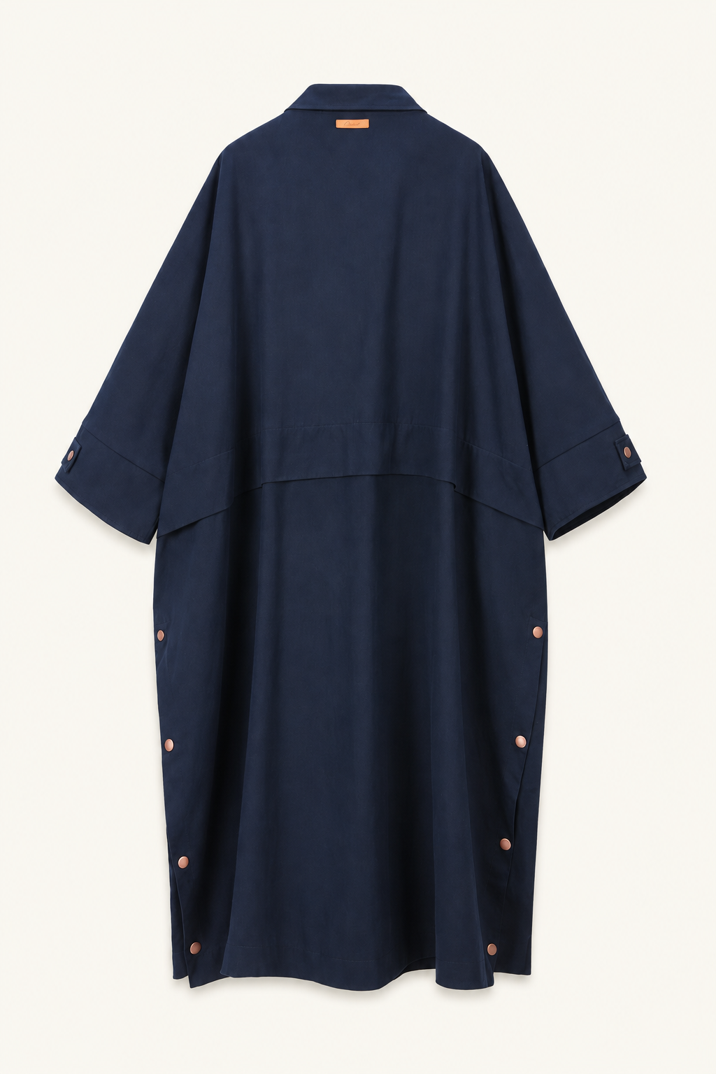 Manteau long en coton Toscane - Marine