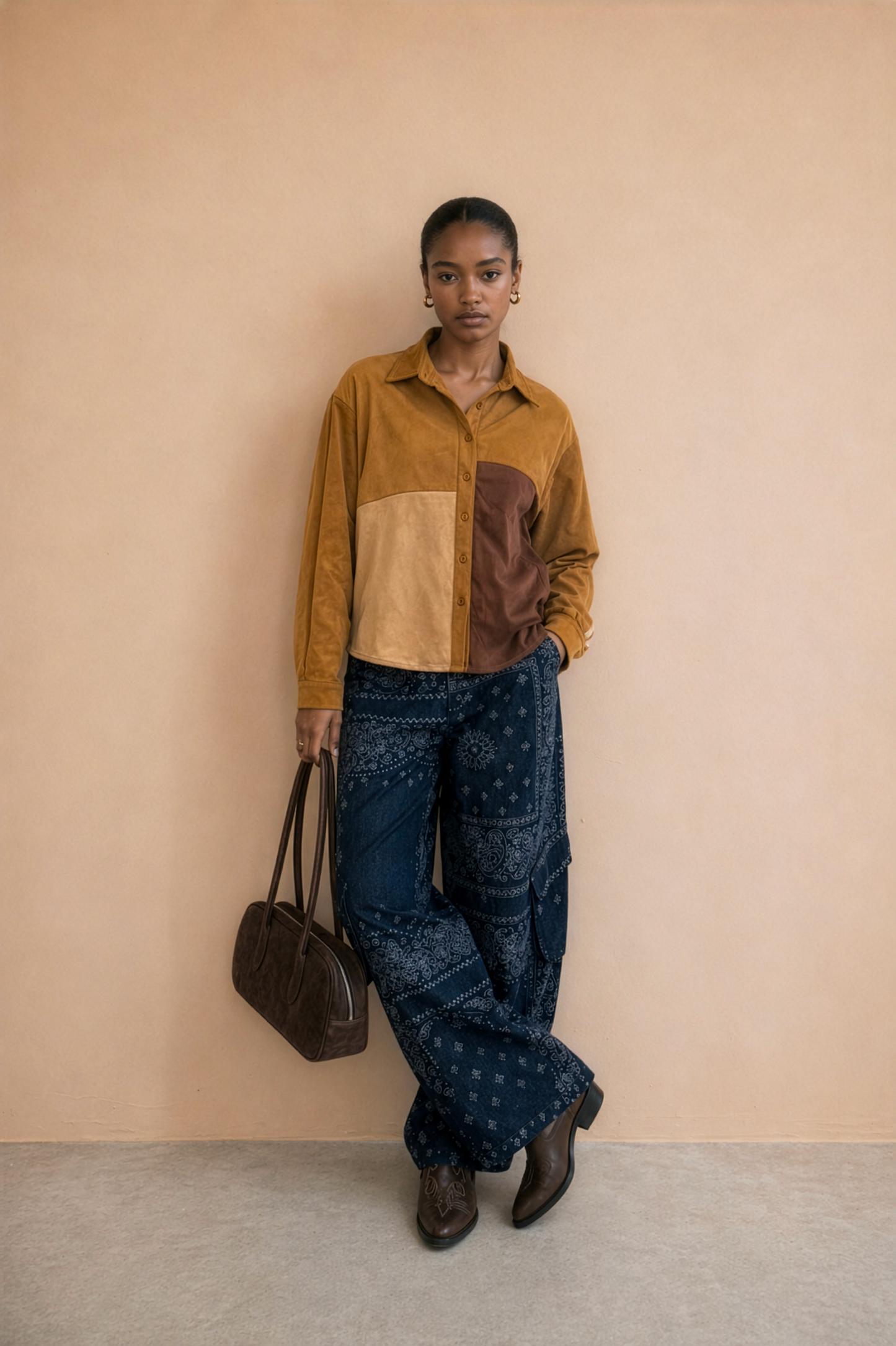 Pantalon cargo bandana Timeo - Bandana Denim