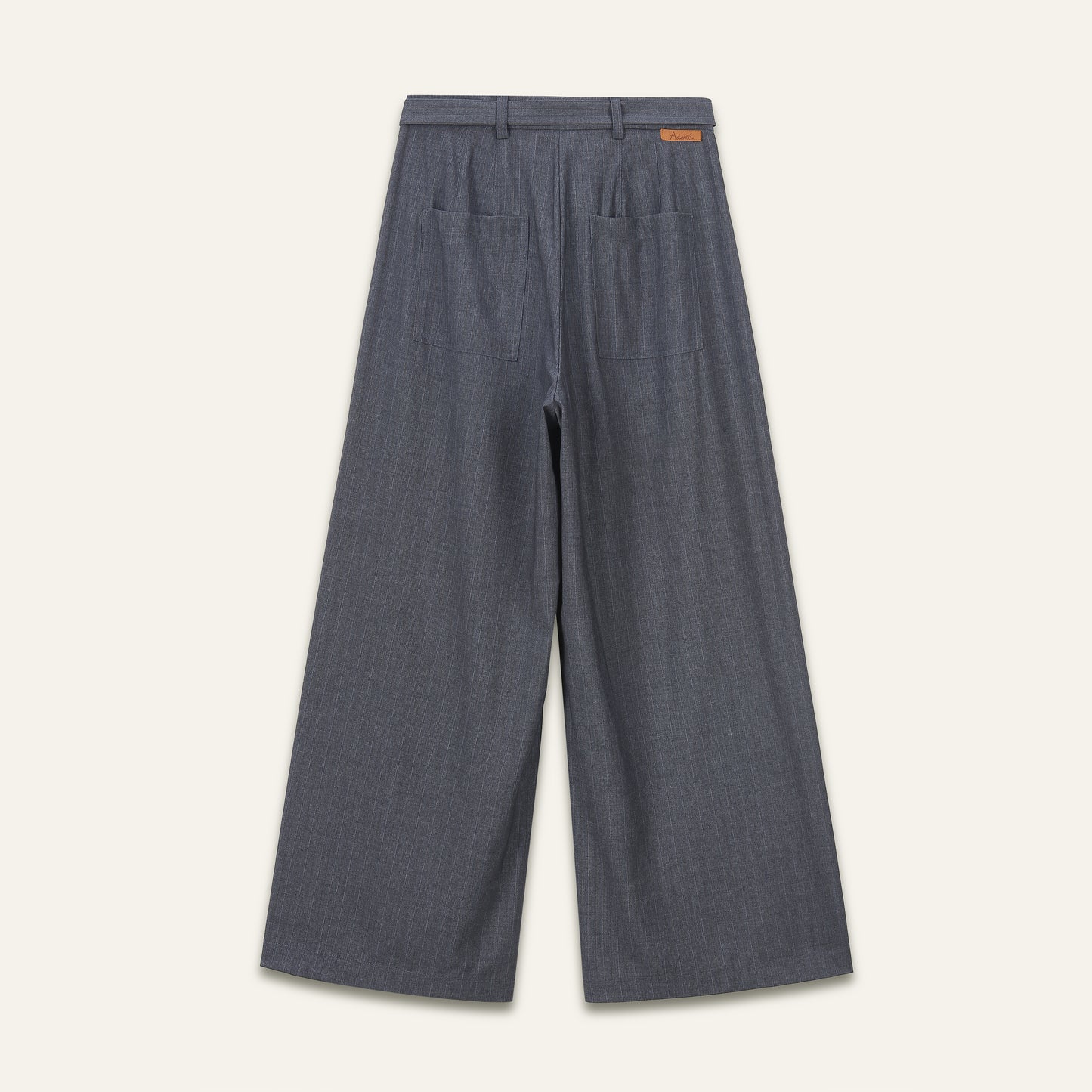 Pantalon large & fluide palazzo Myriam - Gris