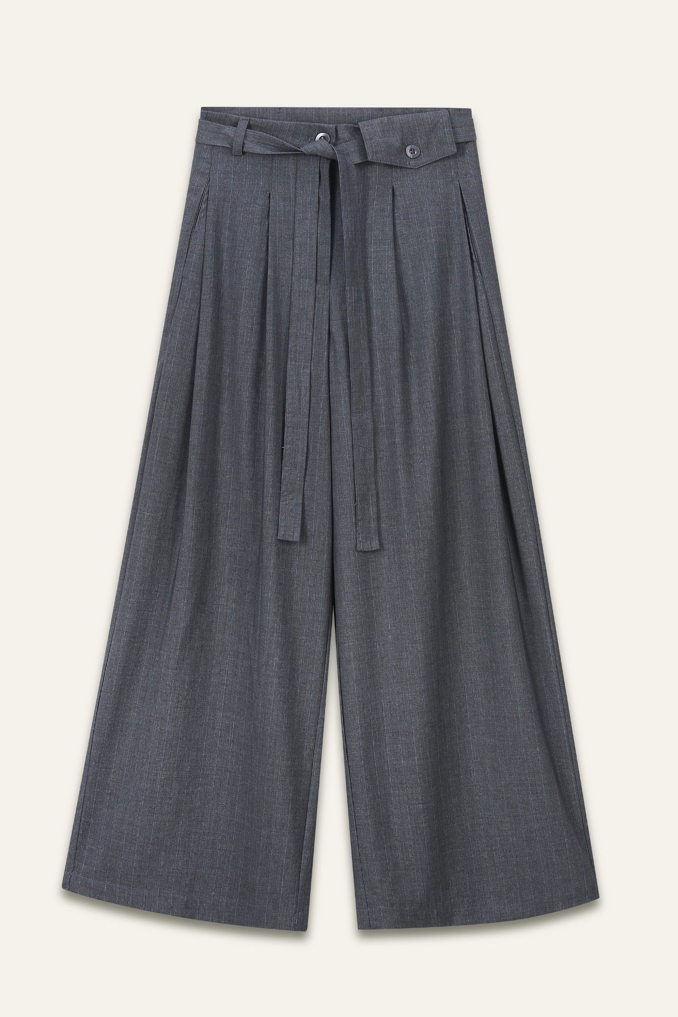 Pantalon large & fluide palazzo Myriam - Gris