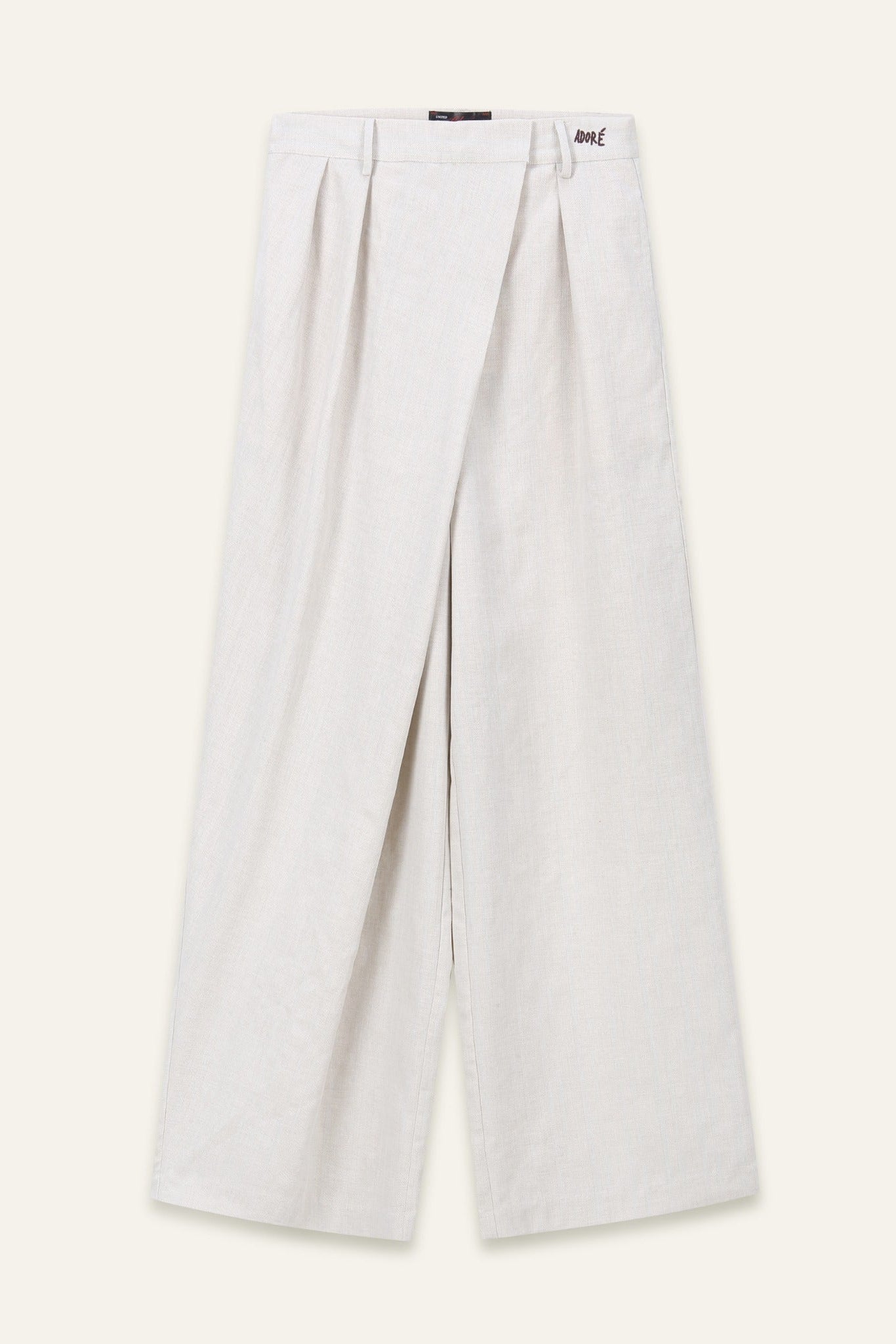 Pantalon large & fluide Ludivine - Écru