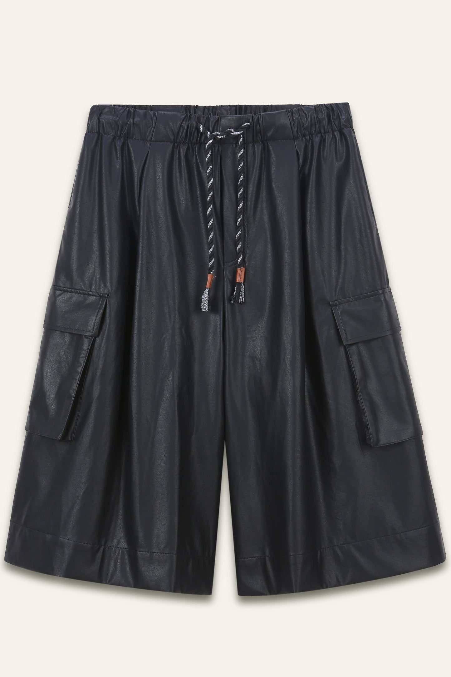 Bermuda effet cuir Pita - Noir
