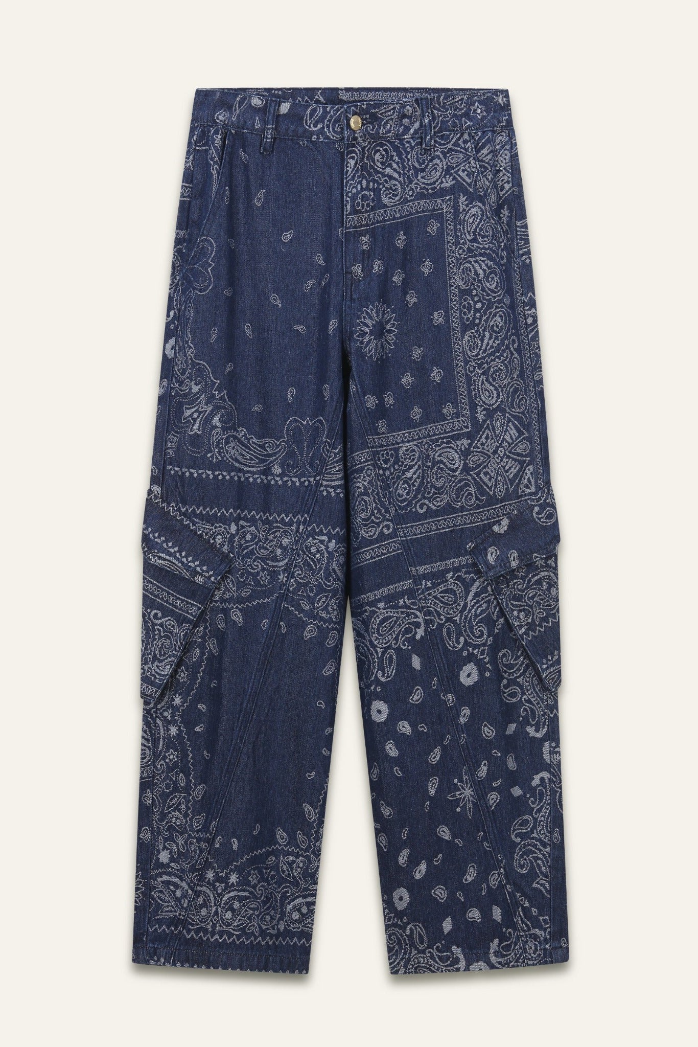 Pantalon cargo bandana Timeo - Bandana Denim