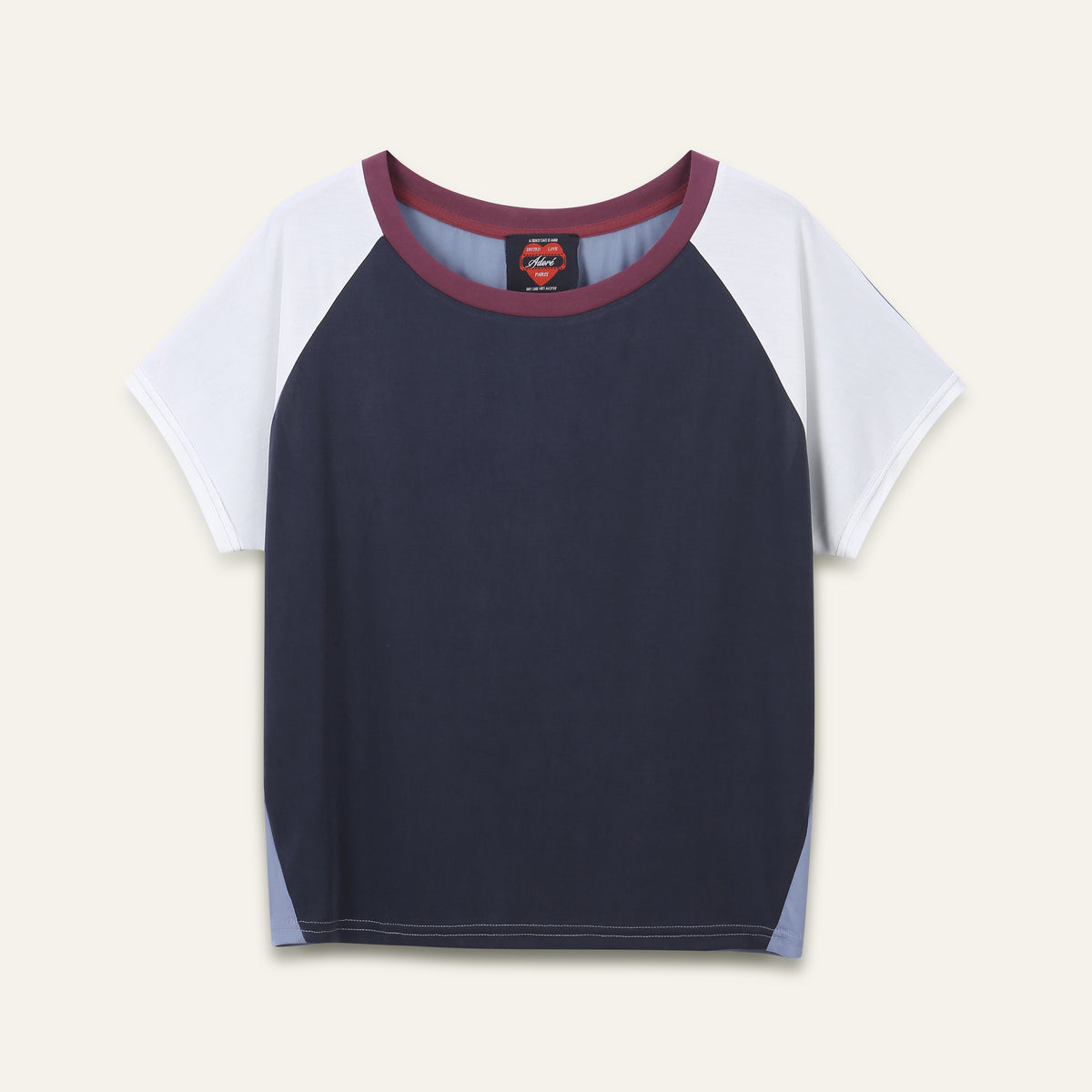 T-Shirt Oreane - Mix marine et violet