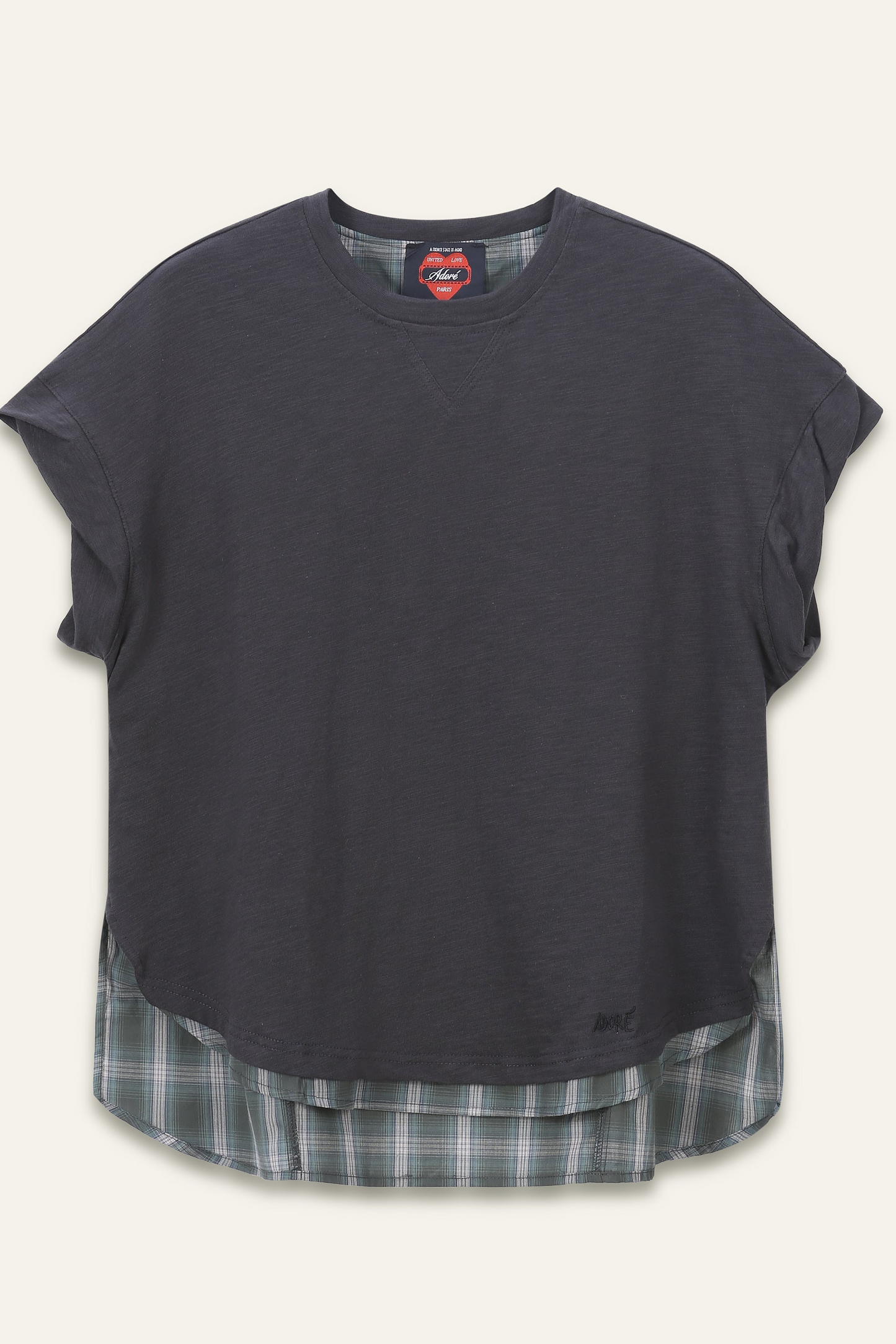 T-shirt bi-matière Estuve - Anthracite