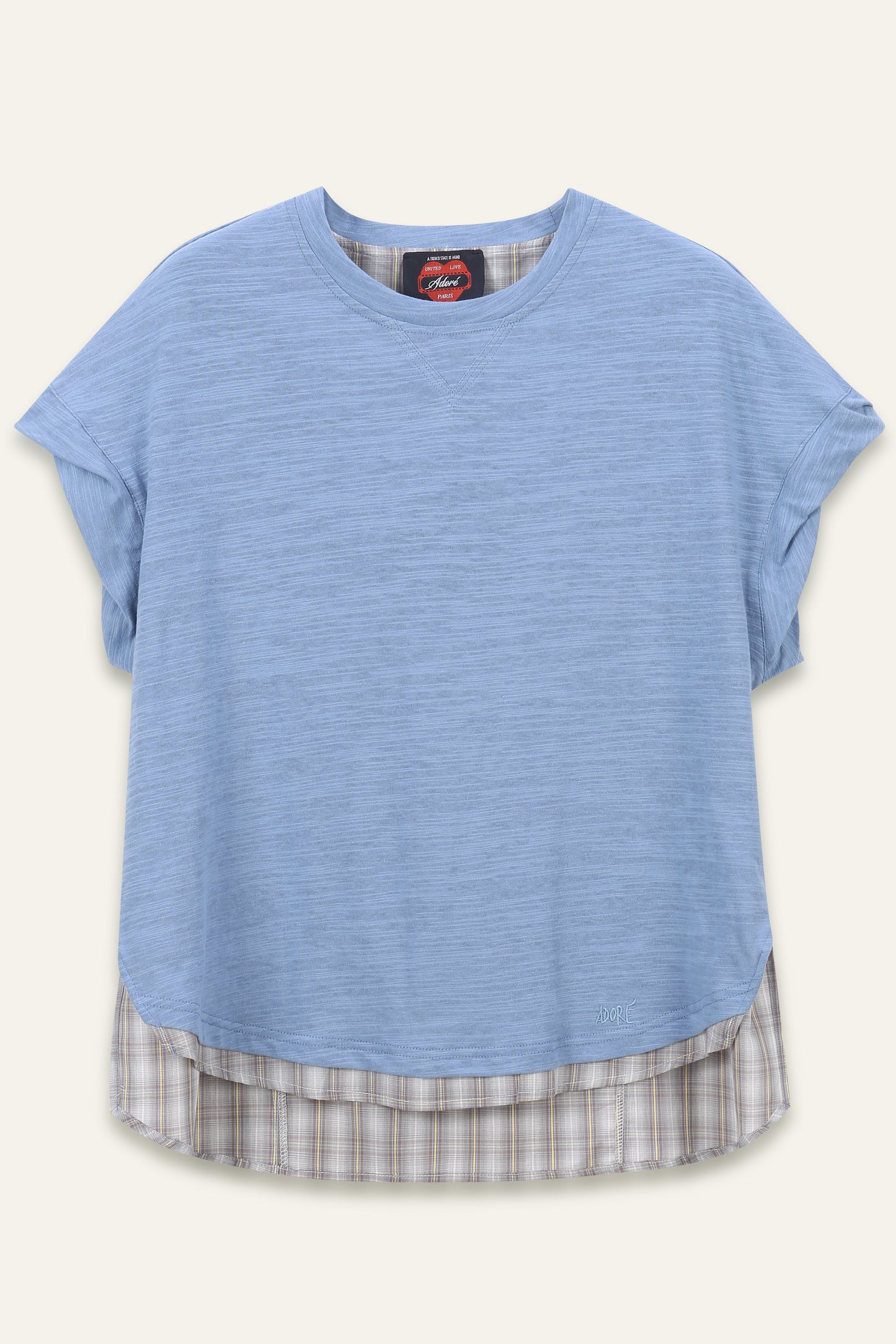 T-shirt bi-matière Estuve - Denim