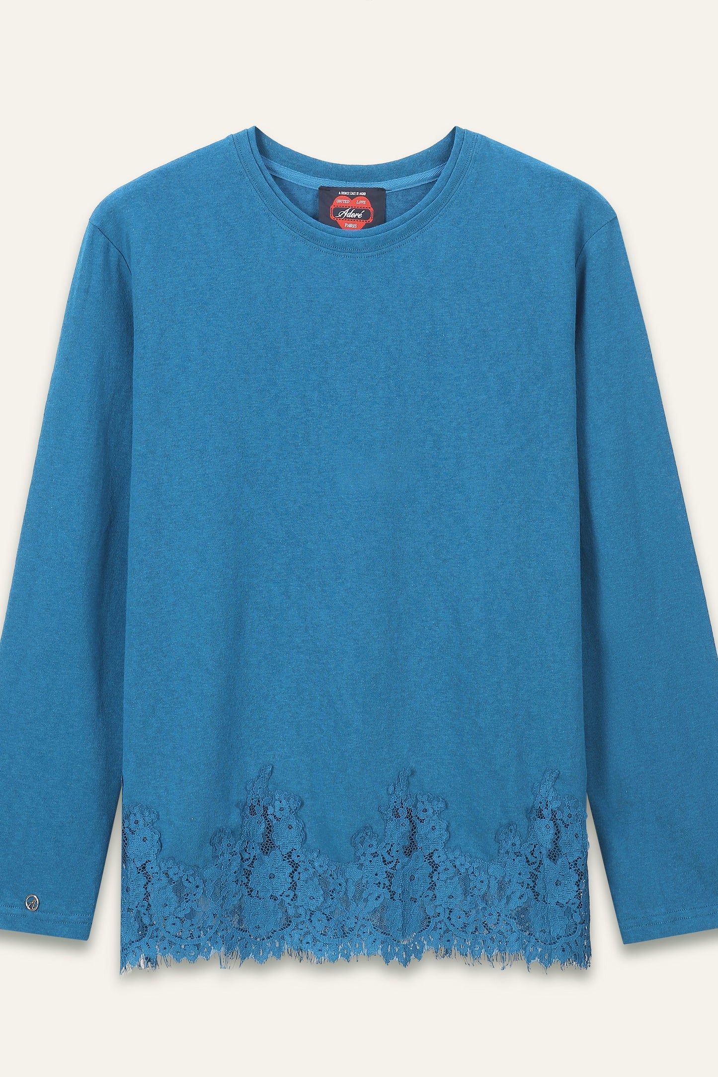 T-shirt manches longues & dentelle Nomina - Canard