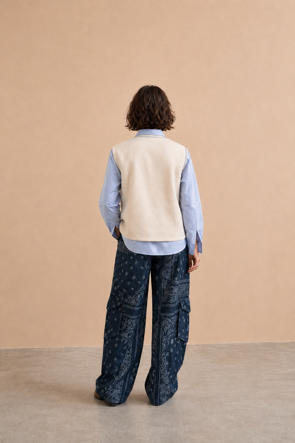 Gilet sans manches Tomette - Ecru