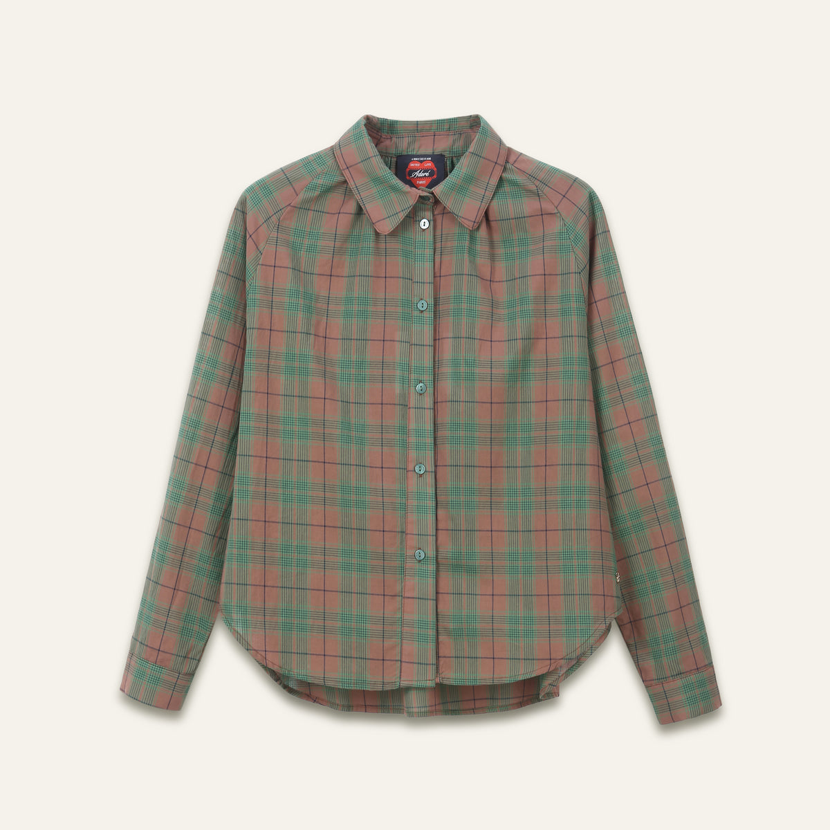 Chemise Bora à carreaux choco et vert | Adoré Paris