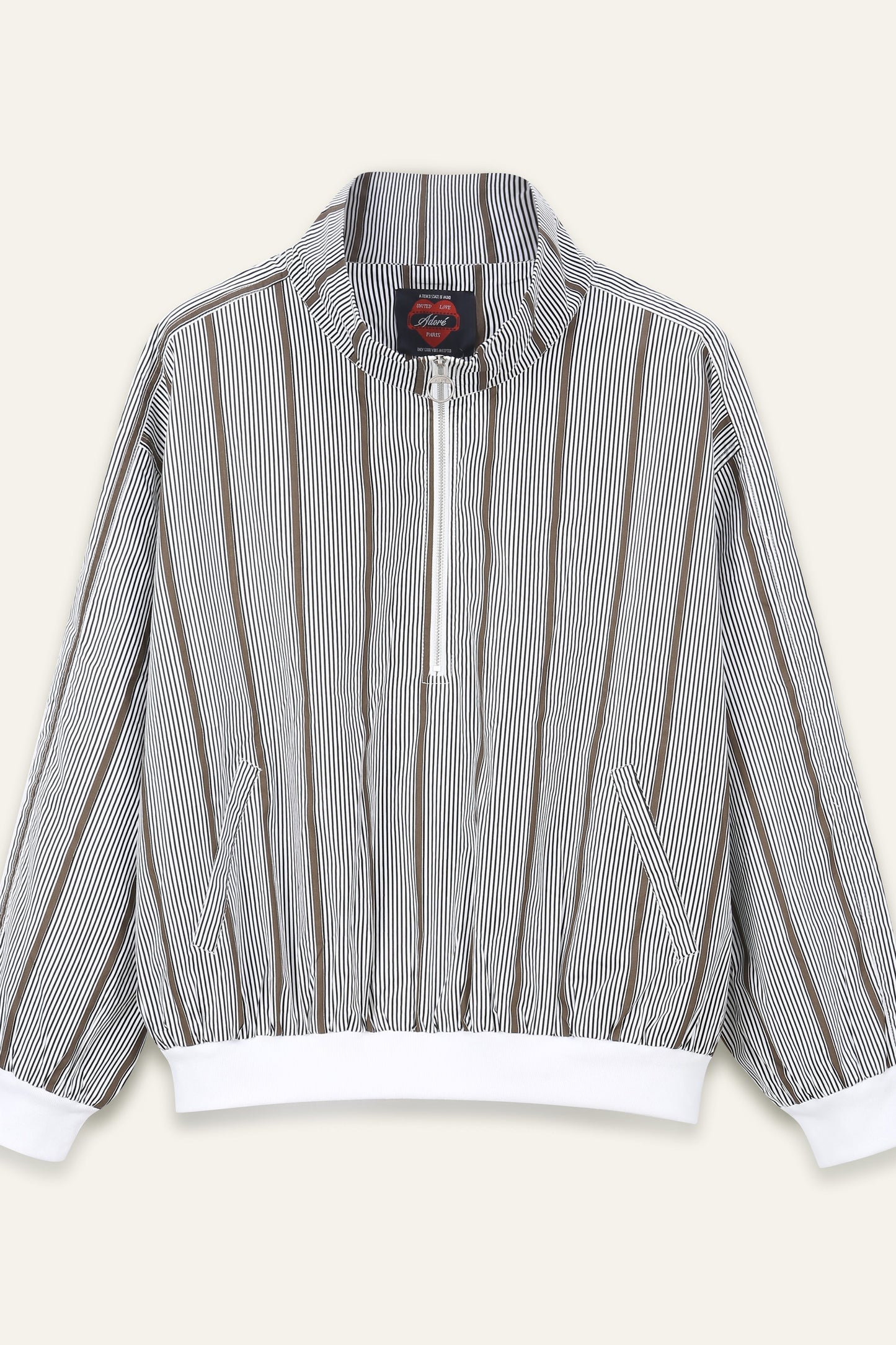 Top Celina - rayures Ecru et Choco