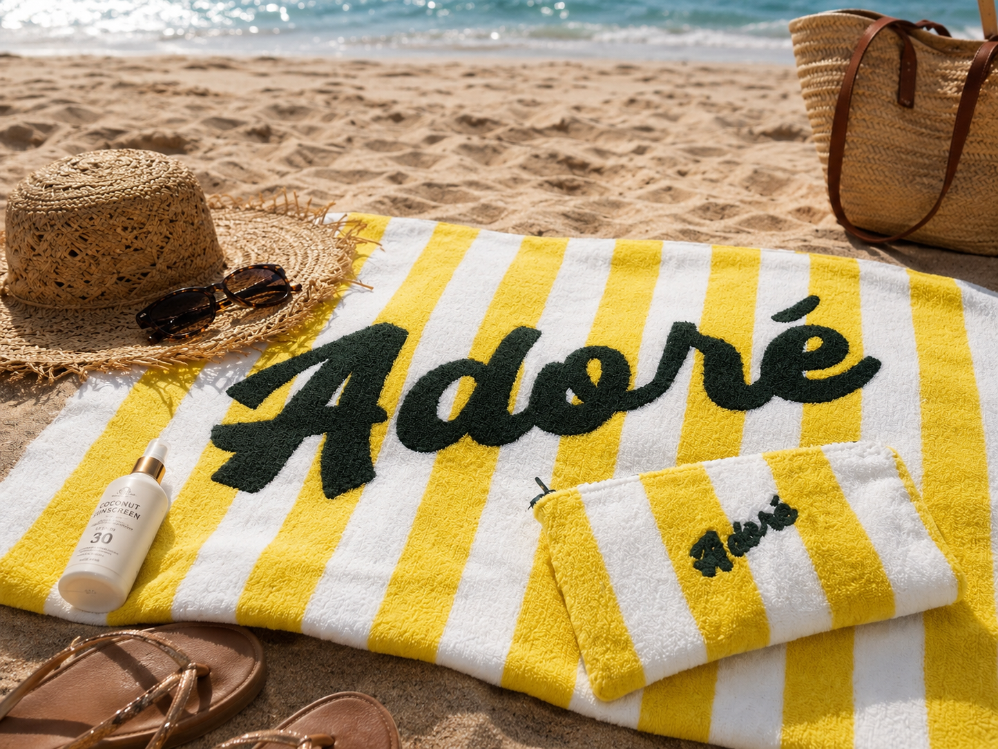 Cadeau Serviette de plage & Trousse Comporta dès 100€ d'achat
