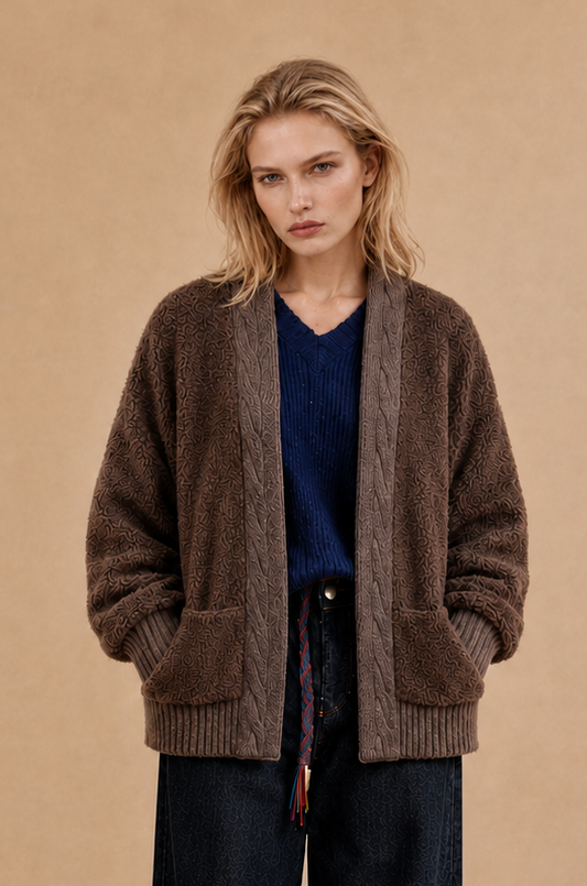 Cardigan Robine - Chocolat