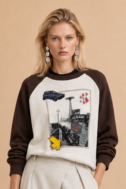 Pull Angelica - Ecru et Choco