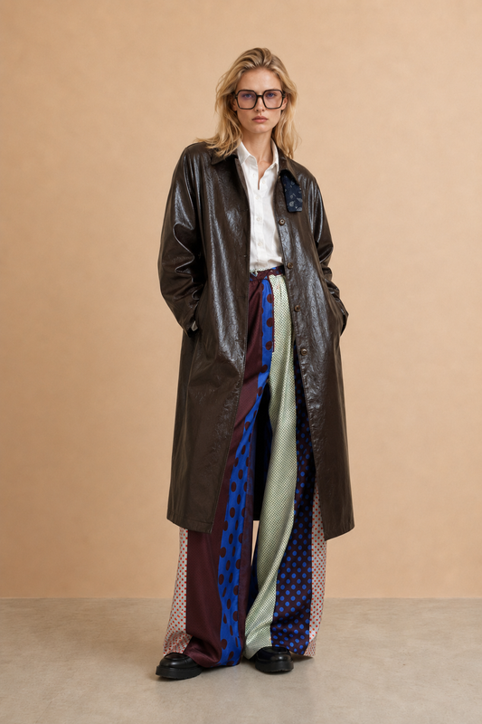 Veste longue Angie - Choco