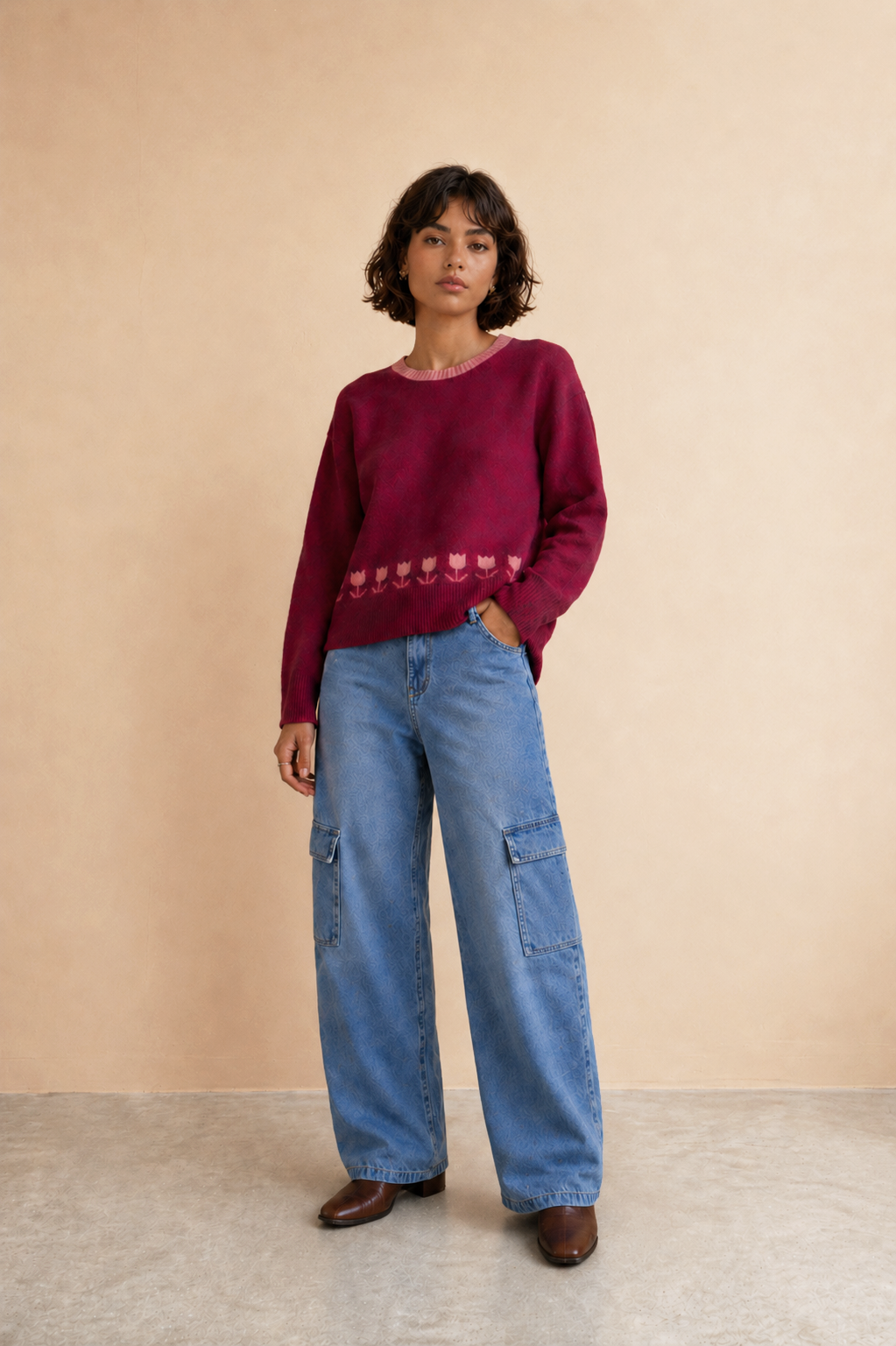 Pull Ariel - Bordeaux