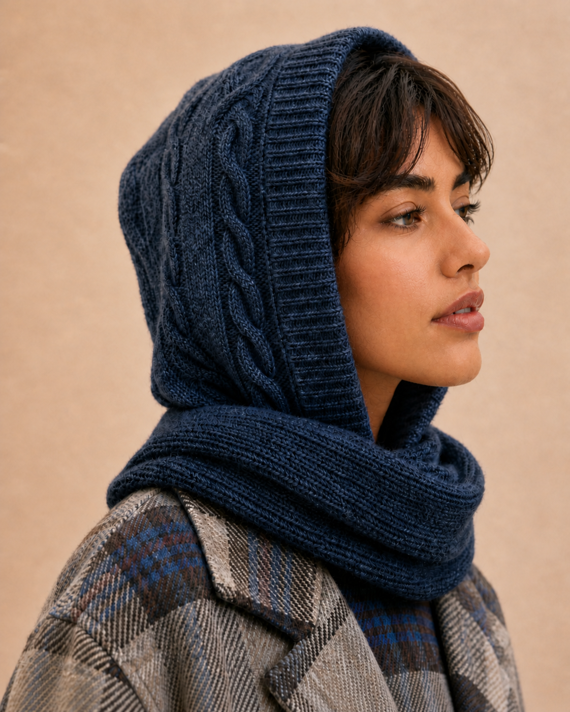 Cagoule écharpe Augusta - Bleu