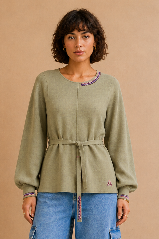 Pull Bertilde - Olive