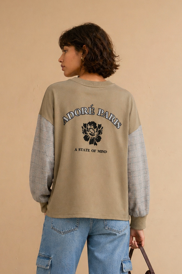 Sweatshirt « A State of Mind » Benito - Kaki