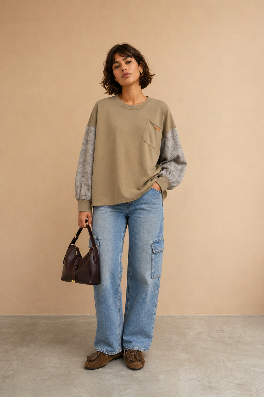 Sweatshirt « A State of Mind » Benito - Kaki