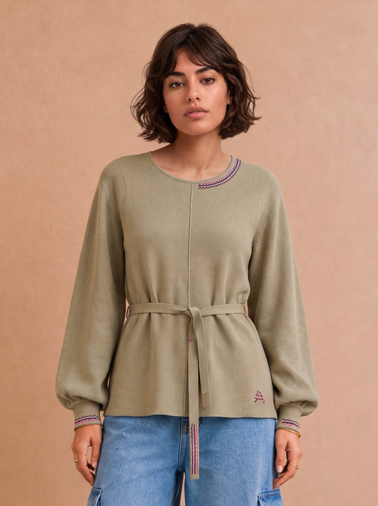 Pull Bertilde - Olive