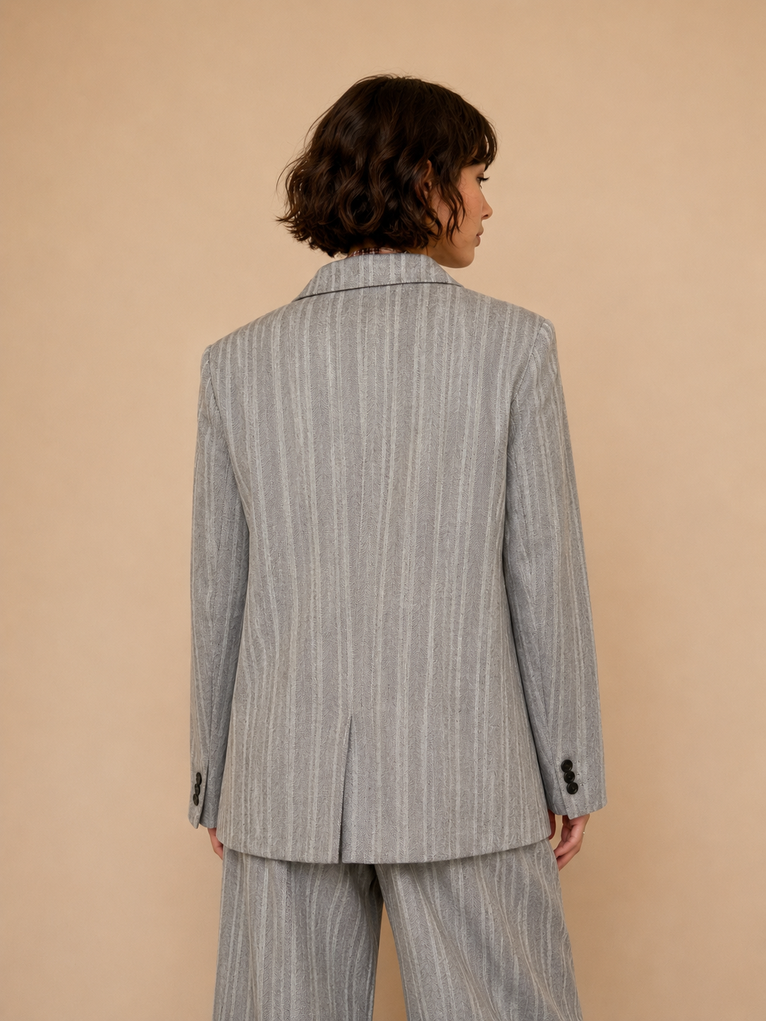 Veste blazer avec écusson Pao - Chevron brun